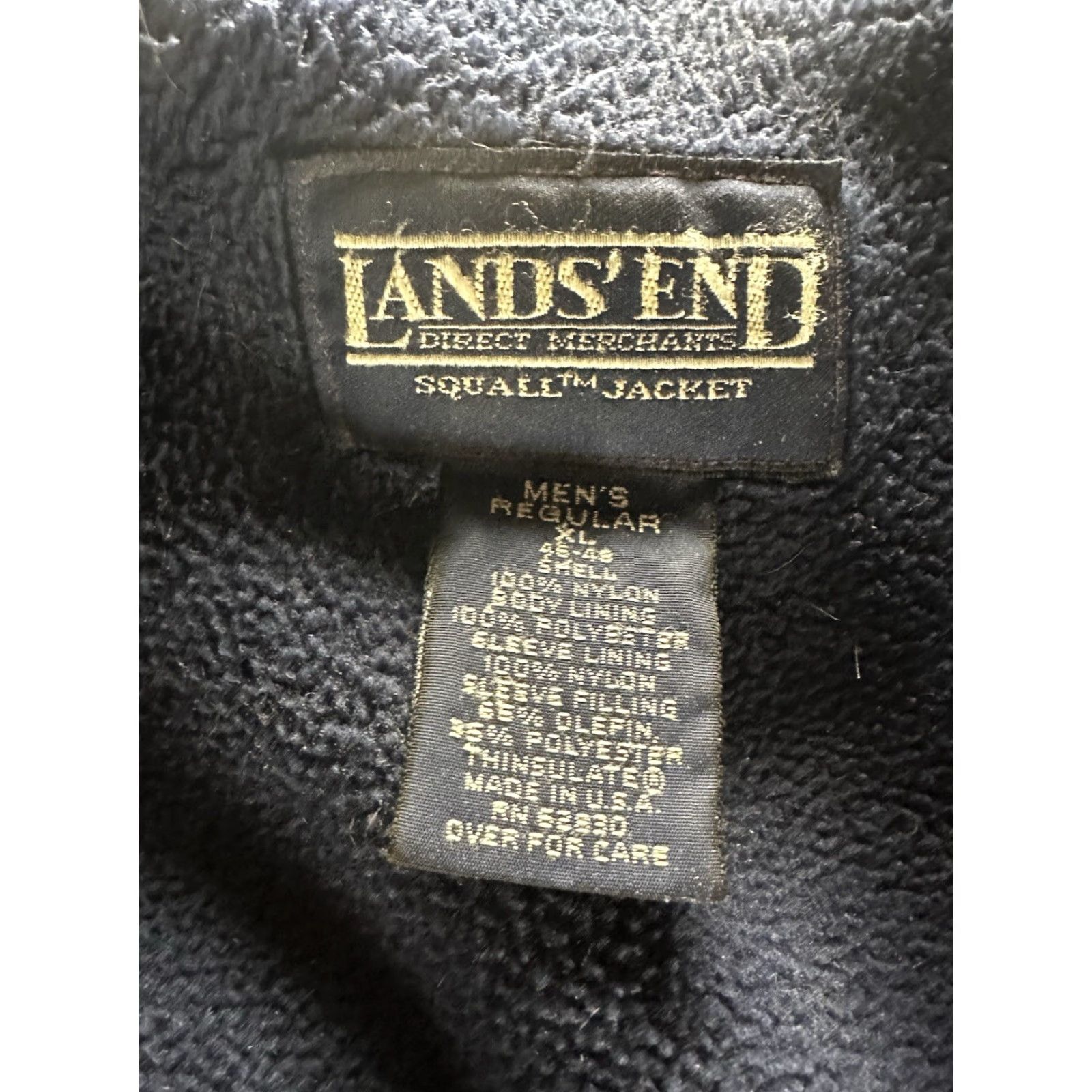 Lands' End VINTAGE Lands End Squall Jacket Mens XL Red 90s Fleece Lined Thrashed USA Size US XL / EU 56 / 4 - 6 Thumbnail