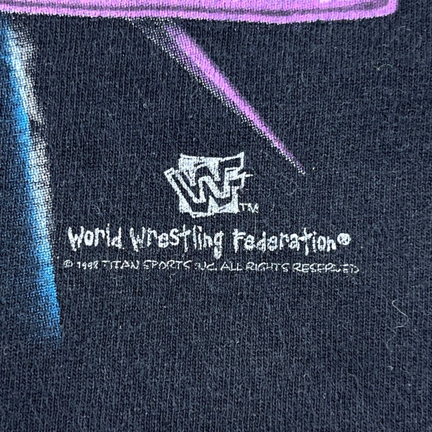 Logo 7 VINTAGE WWF Undertaker Shirt Men XL Black 90s Wrestling Tee Big Logo WWE 1999 90s Theme Mens XLT-Shirt? Size US XL / EU 56 / 4 - 4 Thumbnail