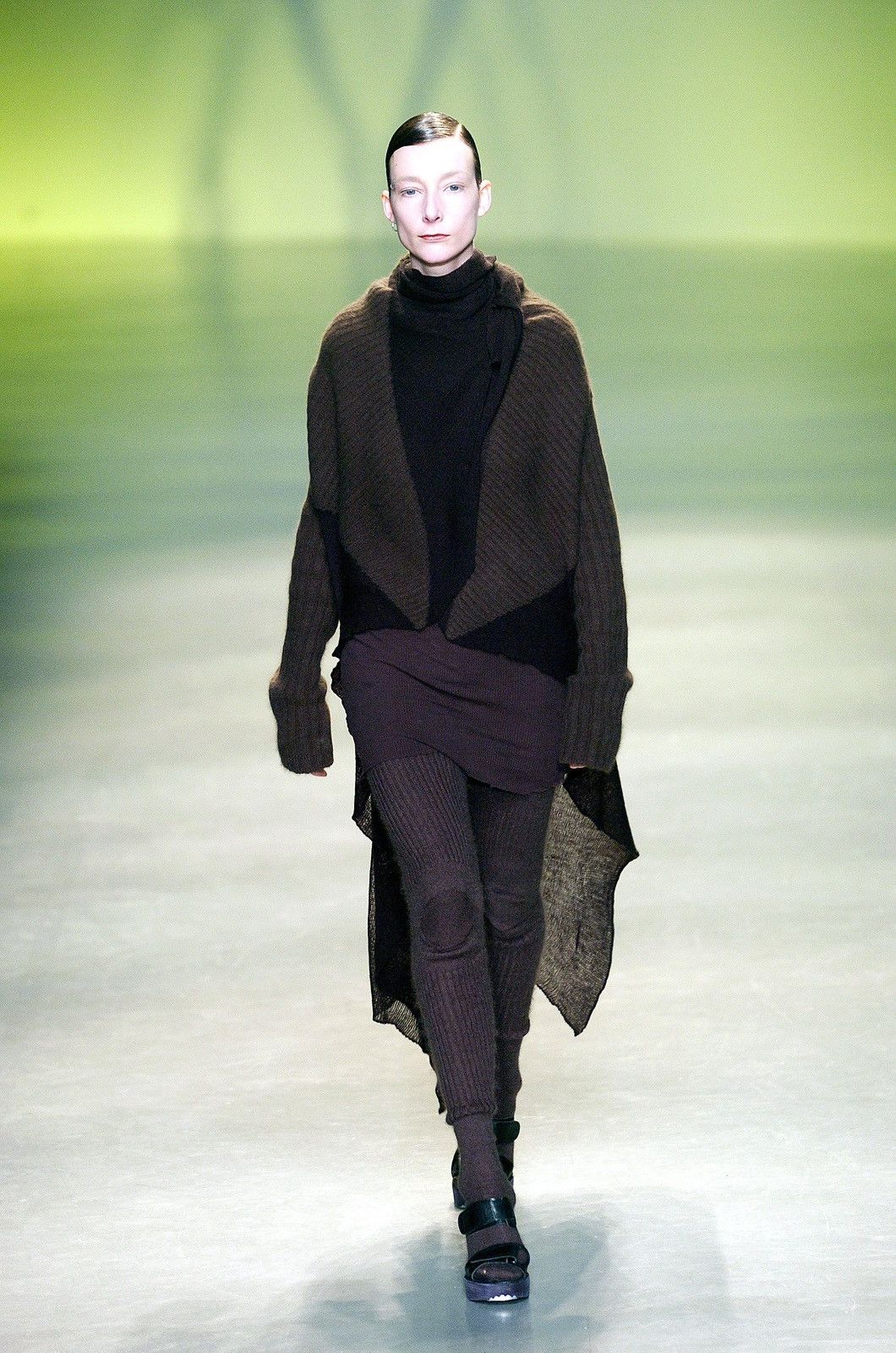 Rick Owens Rick Owens FW 2004 Queen Long Wool Cardigan Knitted Archive Size US L / EU 52-54 / 3 - 1 Thumbnail
