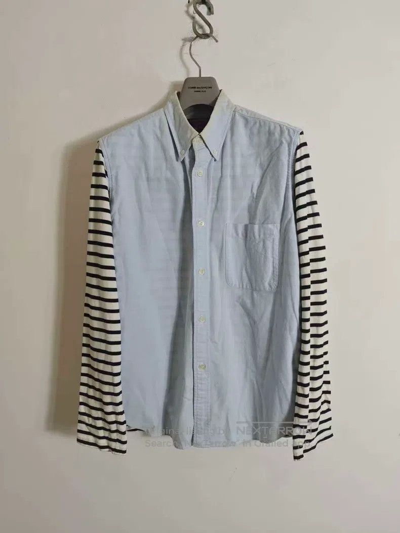 Comme des Garcons Comme des Garcons Fake Two-Piece Striped T-Shirt Shirt Size US M / EU 48-50 / 2 - 1 Thumbnail