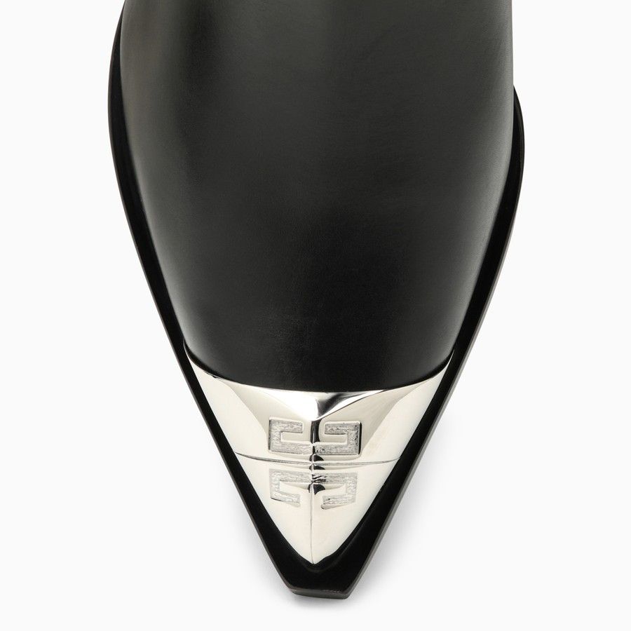 Givenchy o1d2blof0824 Leather Boots in Black Size US 7 / IT 37 - 3 Thumbnail