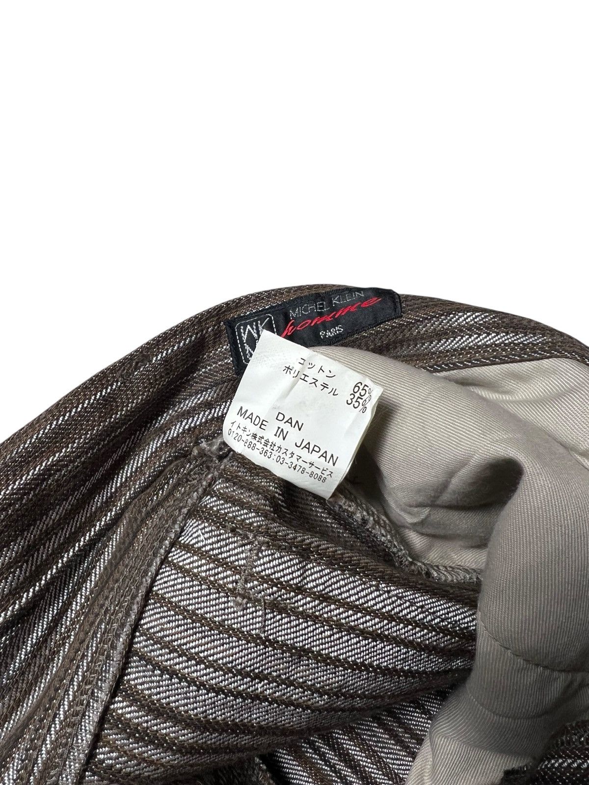 Japanese Brand Michel Klein Homme Paris Japanese Brand Stripe Pants Size US 30 / EU 46 - 7 Thumbnail
