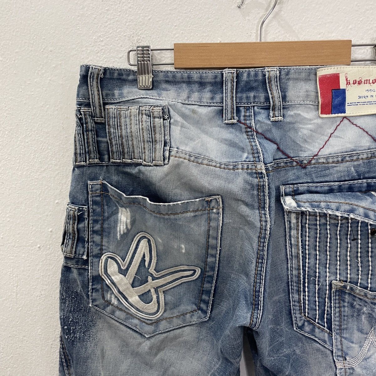 Seditionaries Vintage Cosmo Lupo Punk Style Distressed Denim Size US 33 - 10 Thumbnail