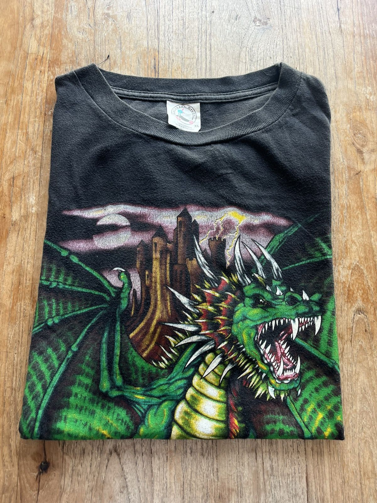 Vintage Vintage DRAGON artwork design by Sunrise Sportswear 90’s Size US XL / EU 56 / 4 - 1 Thumbnail