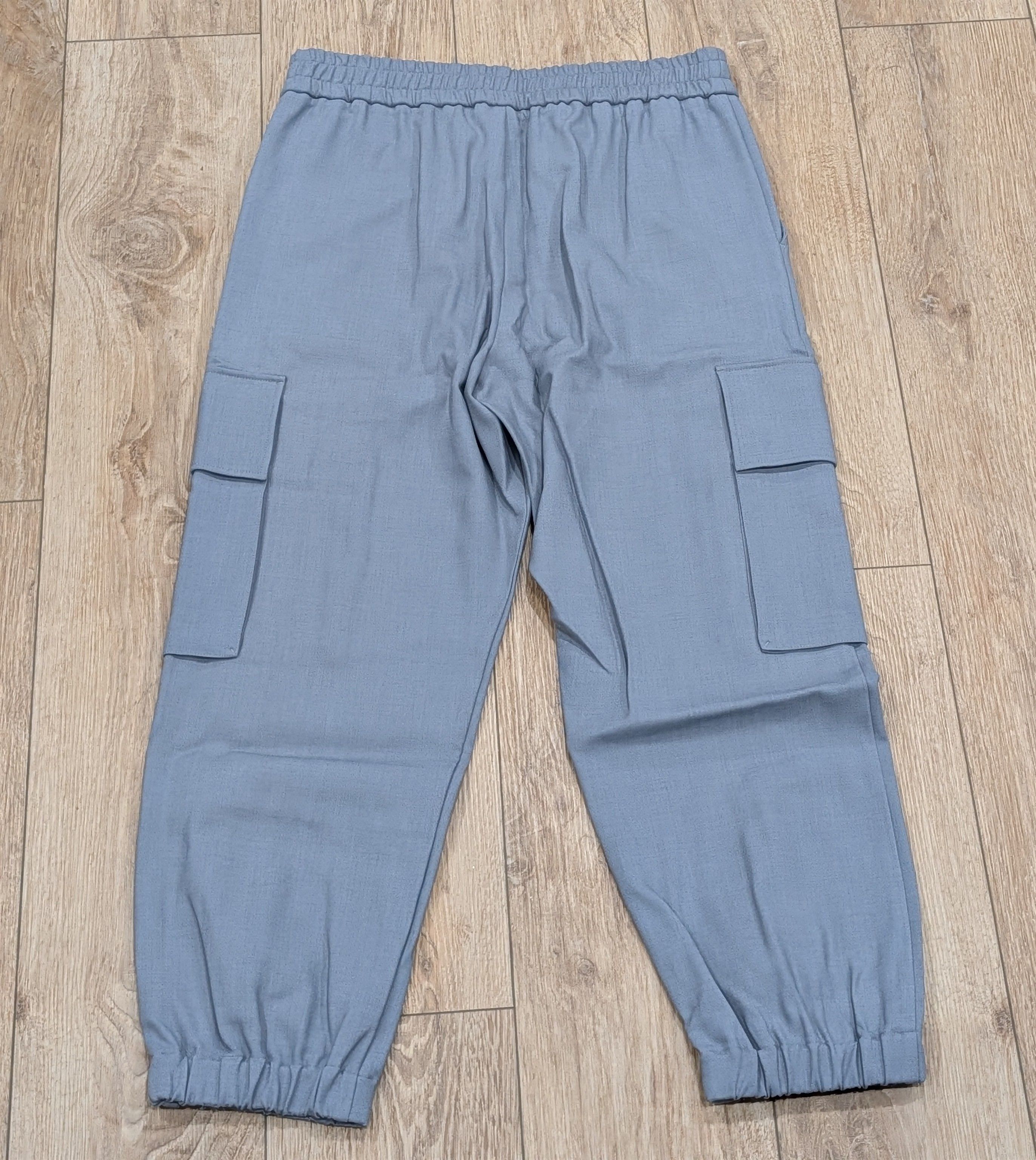 Balmain Balmain Tapered Leg Cargo Pants Gris Chrome 48 US 32 Size US 32 / EU 48 - 4 Thumbnail