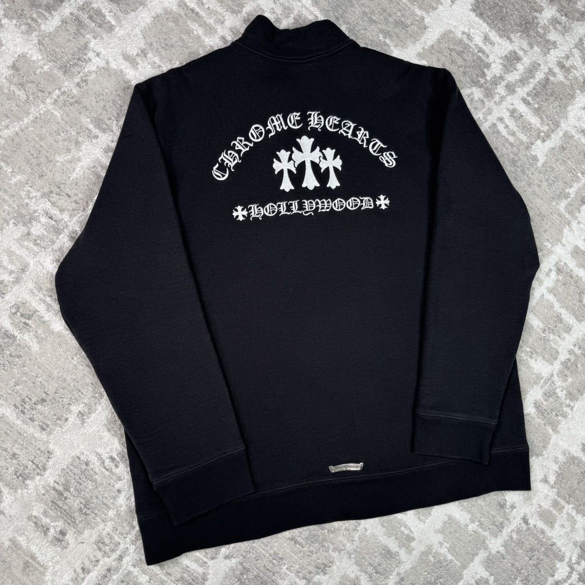 Chrome Hearts King taco triple cross embroidered quarter zip pullover Size US XXL / EU 58 / 5 - 1 Thumbnail