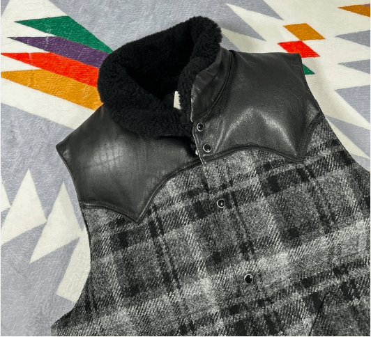 Rocky Mountain Featherbed Rocky Mountain Featherbed Bape Wool Leather Down Vest 38 Size US S / EU 44-46 / 1 - 2 Thumbnail