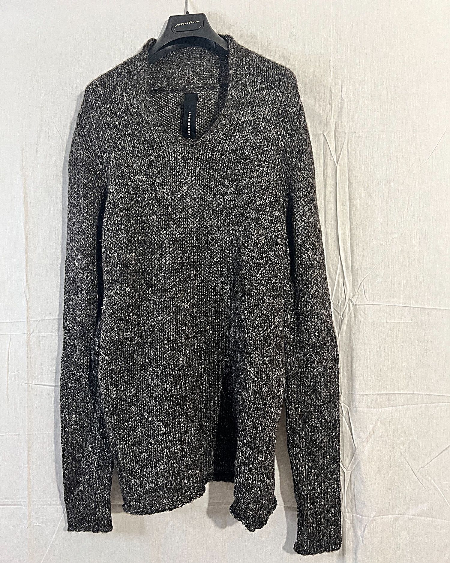 Isabel Benenato Alpaca Sweater + Collar Scarf Size US L / EU 52-54 / 3 - 7 Thumbnail