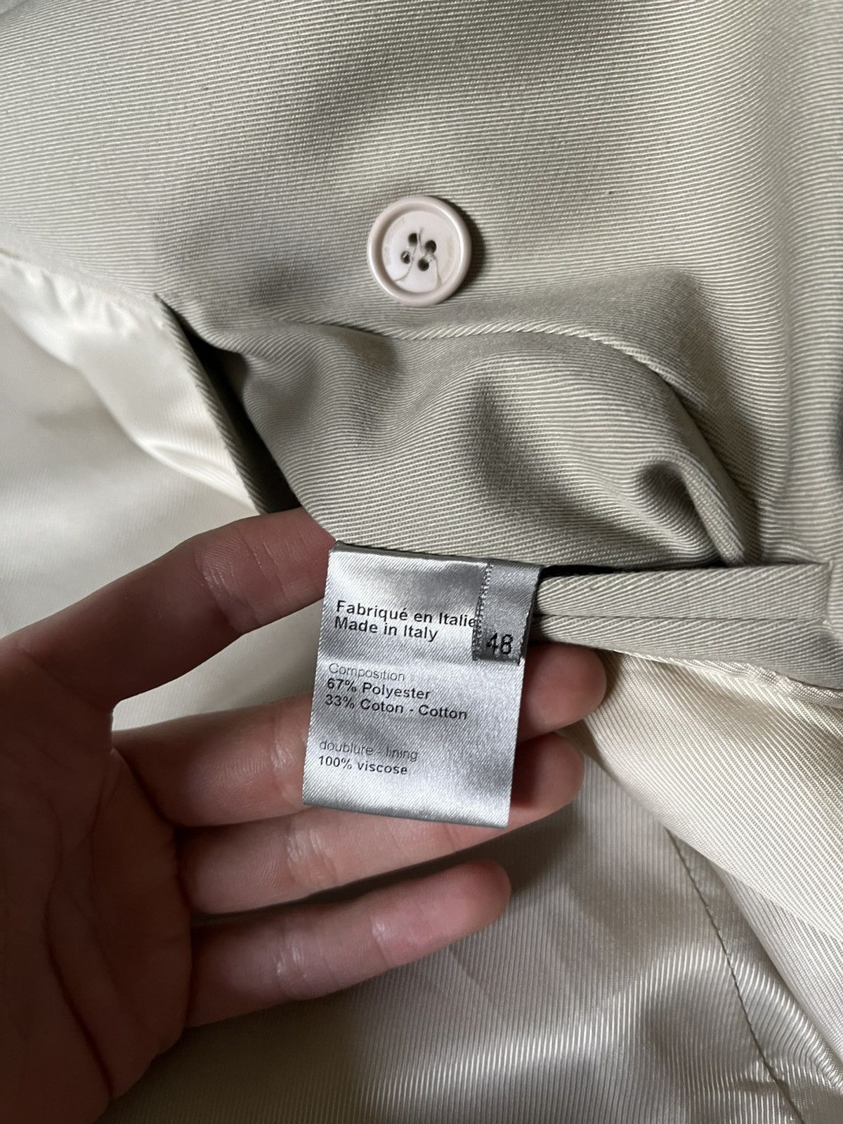 Dior Dior Homme S/S 08 coat beige belted rare Size US M / EU 48-50 / 2 - 23 Thumbnail