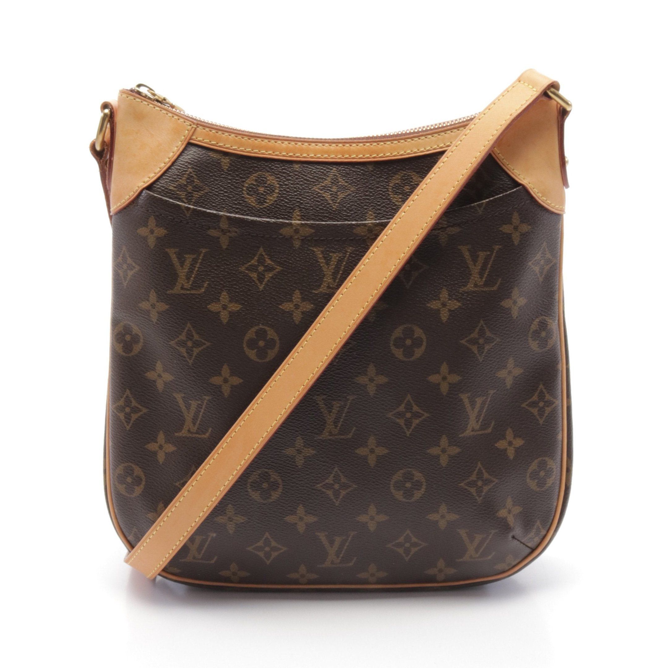 Louis Vuitton Louis Vuitton Odeon Pm Monogram Shoulder Bag Leather Brown Size ONE SIZE - 1 Thumbnail