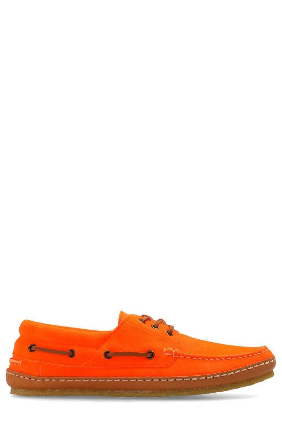 Ashe colour-block boat shoes in Orange