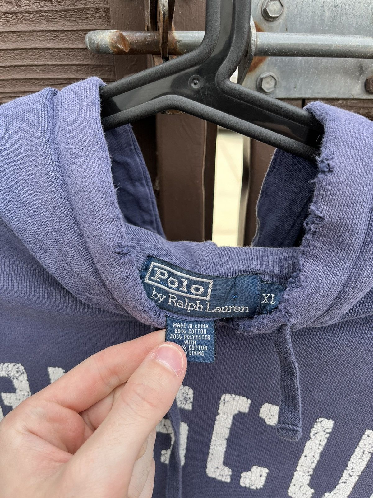 Vintage vintage polo ralph lauren rescue hoodie Size US XL / EU 56 / 4 - 2 Thumbnail