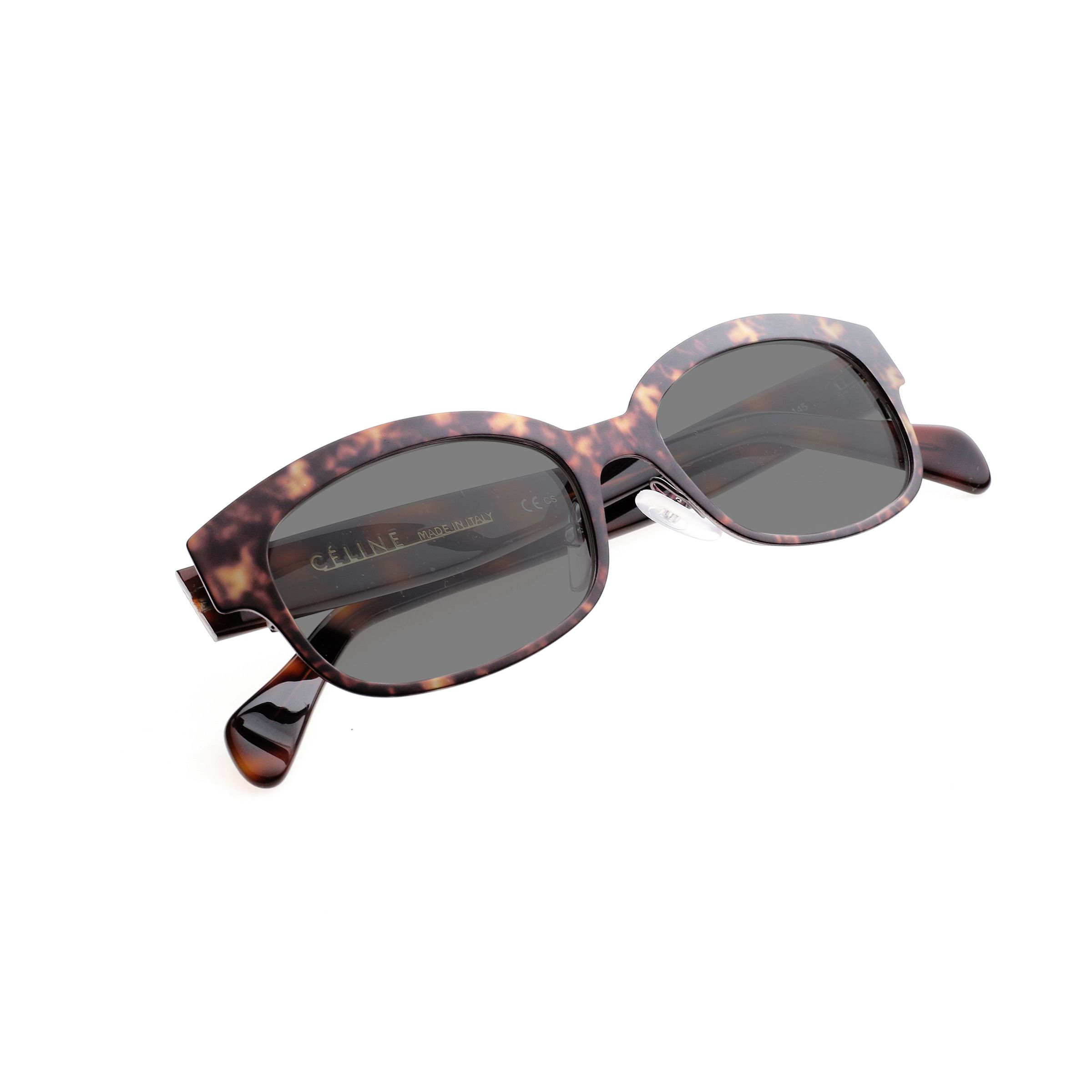 Celine Celine Havana Brown Square-Frame Bold Sunglasses Black Size ONE SIZE - 3 Thumbnail