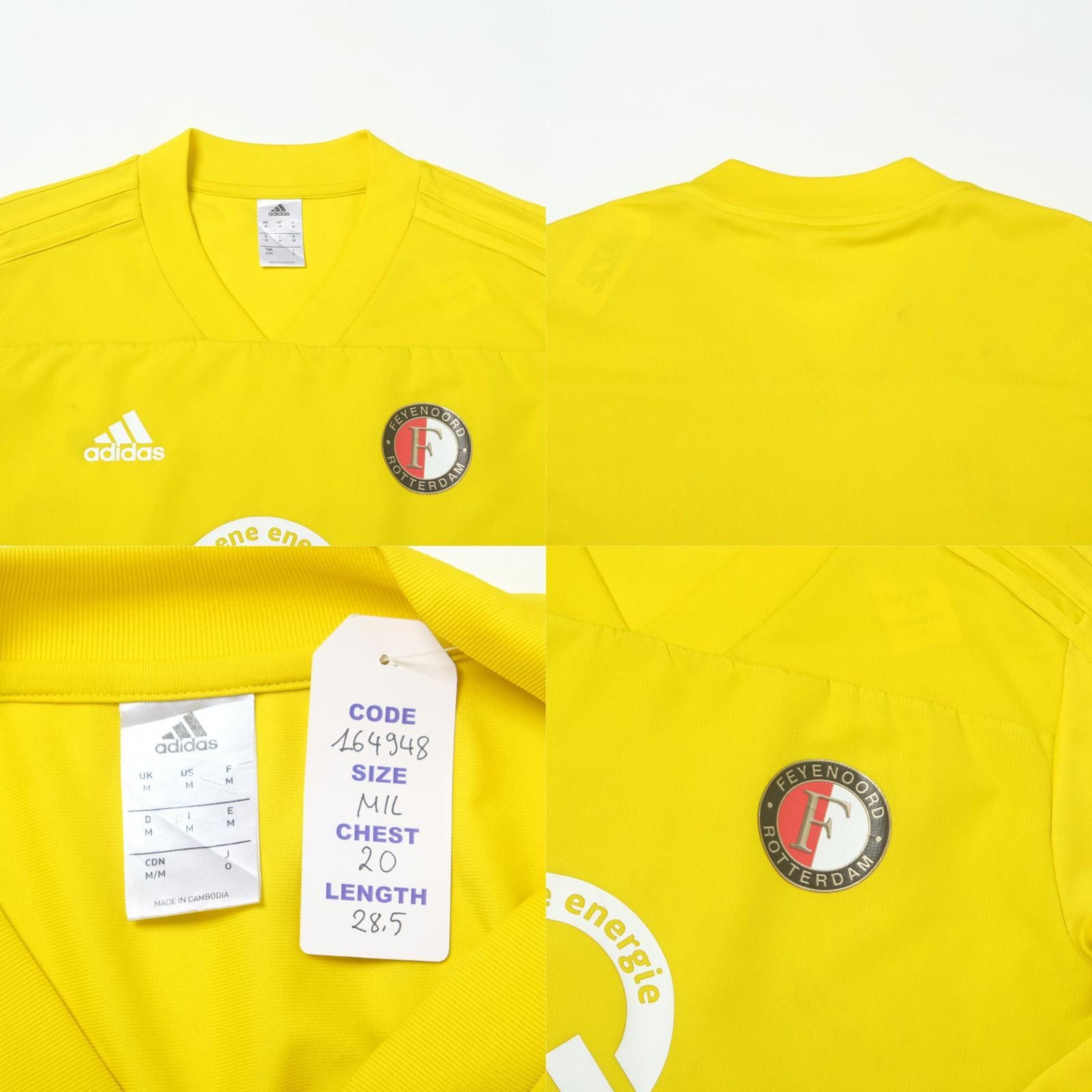 Adidas 2017/18 Feyenoord Training Shirt (M/L) Size US M / EU 48-50 / 2 - 4 Thumbnail