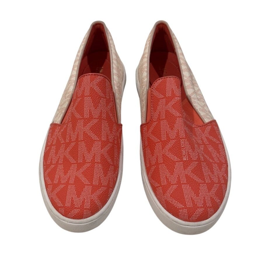 Michael Kors *DS19 MICHAEL KORS Keaton Slip On Monogram Sneakers Size 6 Size US 6 / IT 36 - 2 Thumbnail