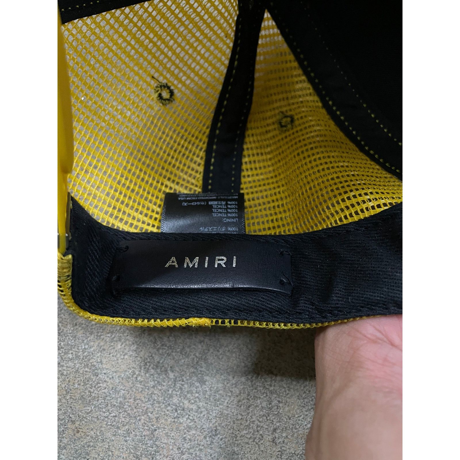 Amiri Amiri Cap Yellow Black Used OS Size ONE SIZE - 4 Thumbnail