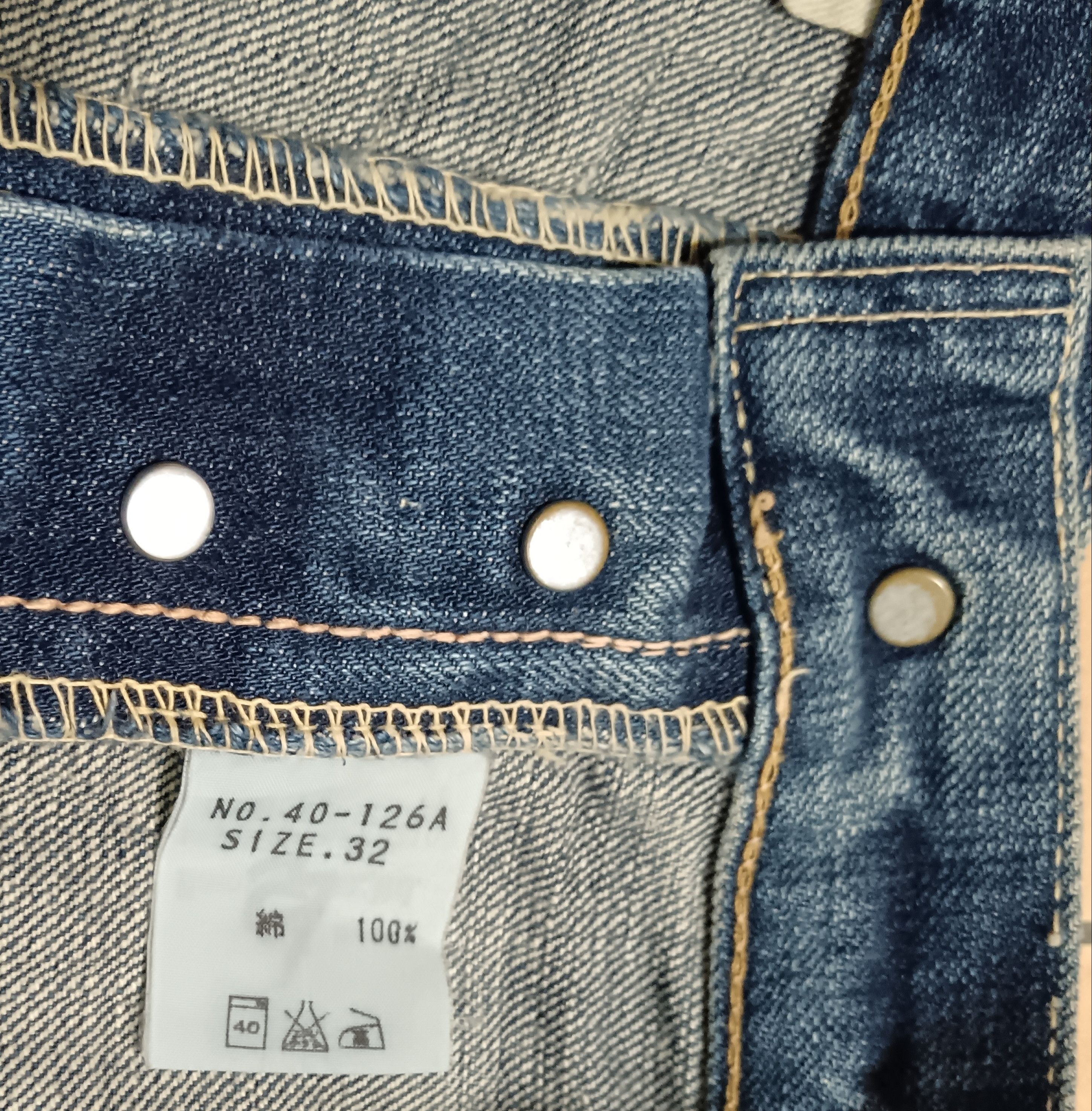 Japanese Brand × Spellbound OKA BY SPELLBOUND BUTTON-FLY SEASONED DISTRESS DESIGN JEANS Size US 34 / EU 50 - 3 Thumbnail