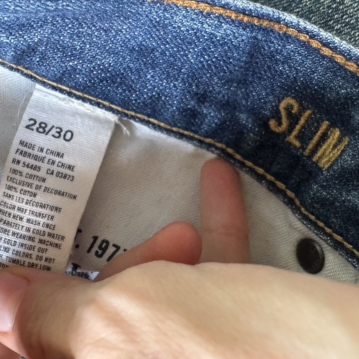 American Eagle Outfitters × Vintage American Eagle Slim Jeans Size US 28 / EU 44 - 6 Thumbnail