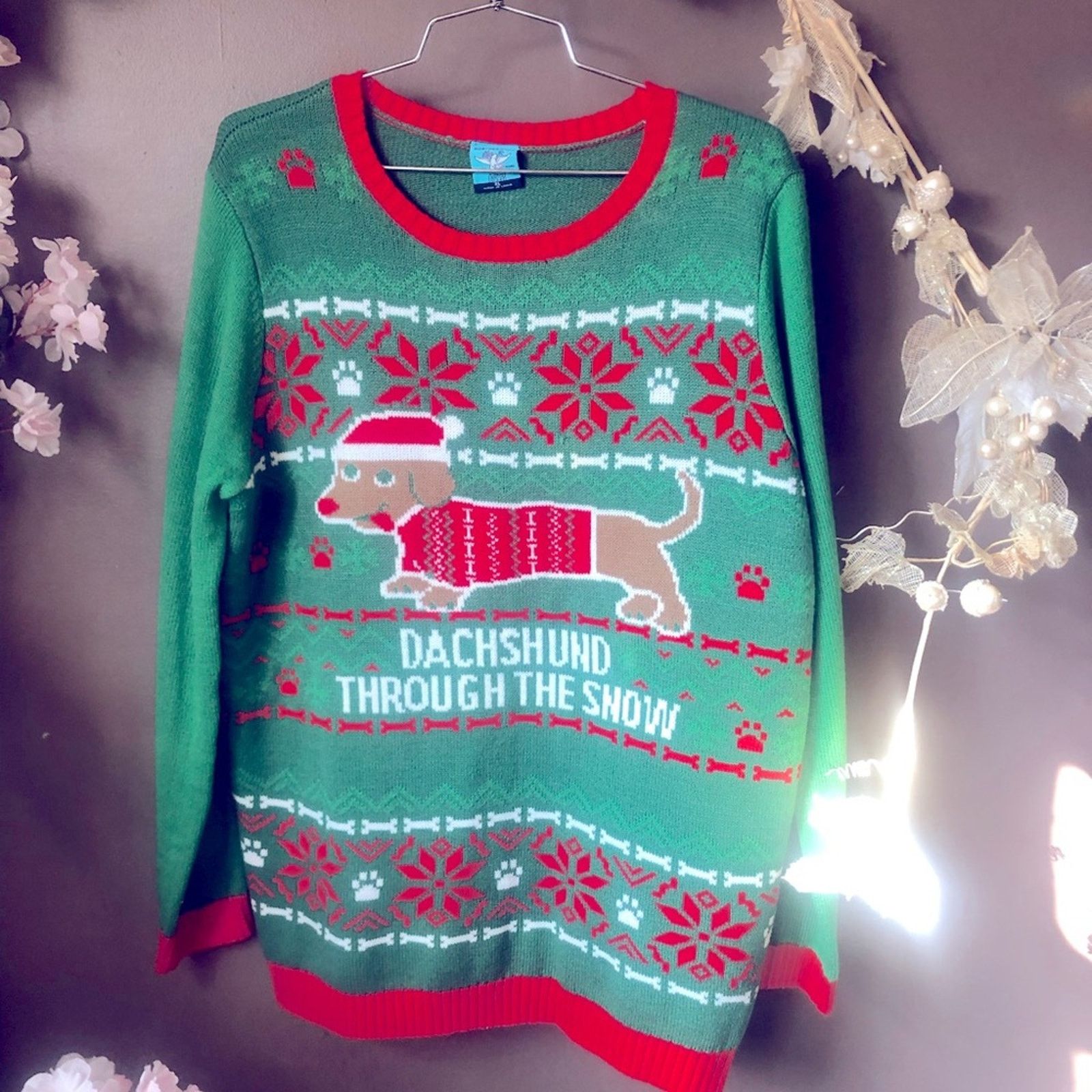 Poler Norther pole Christmas sweater Dachshund through the Size XL / US 12-14 / IT 48-50 - 1 Thumbnail