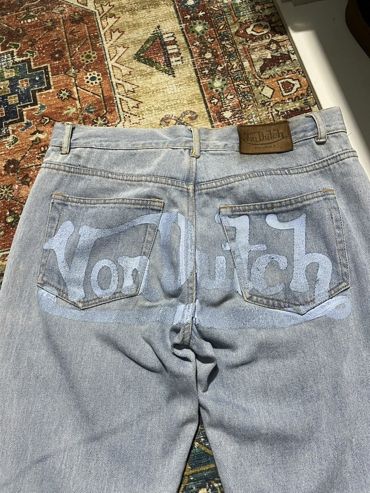 Von Dutch SOOOOLLLDD Vintage 2000's Y2k Denim Pants Vonducth Size US 30 / EU 46 - 2 Thumbnail
