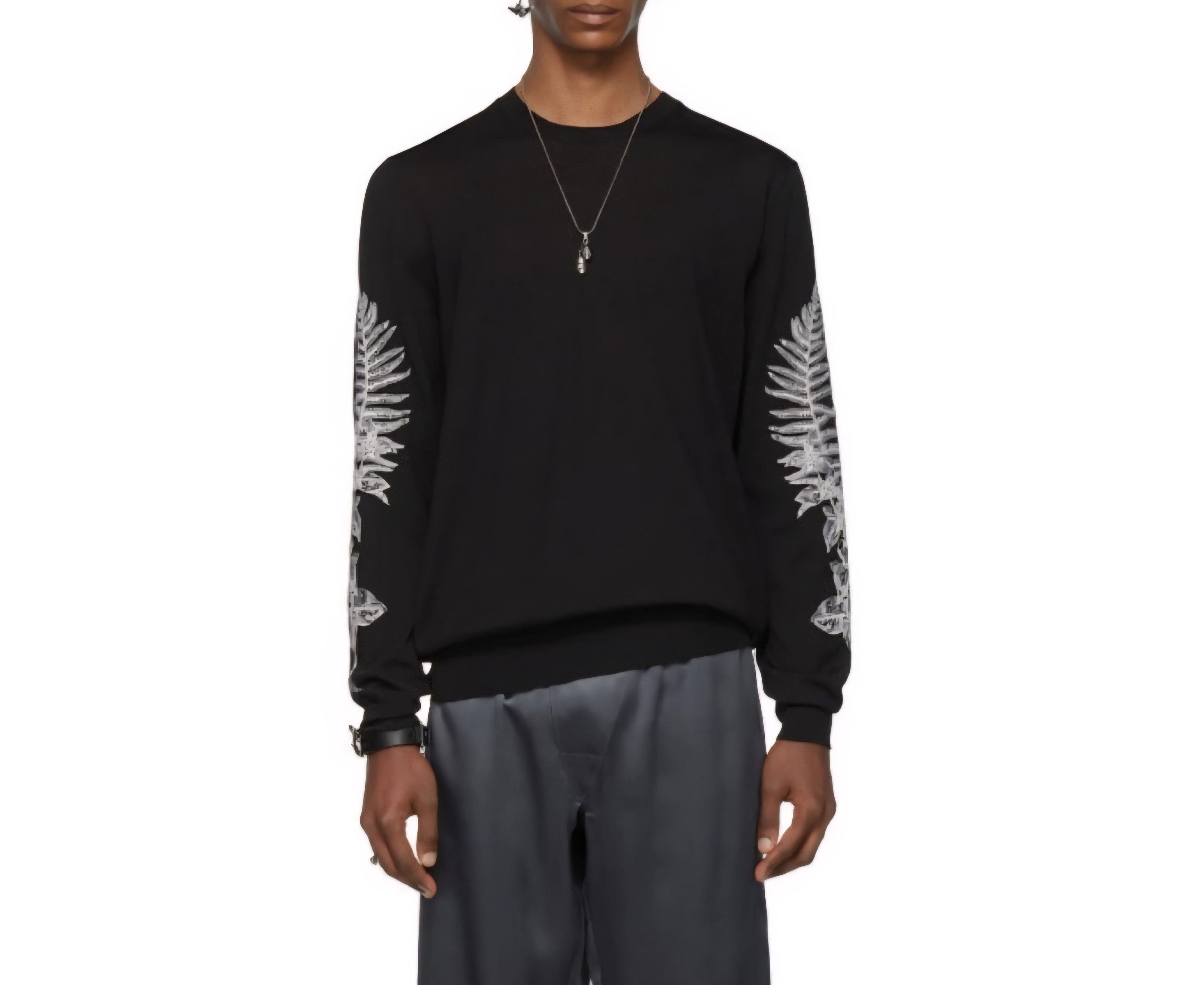 Alexander McQueen Embroidered Fern Sweater Size M / US 6-8 / IT 42-44 - 11 Thumbnail
