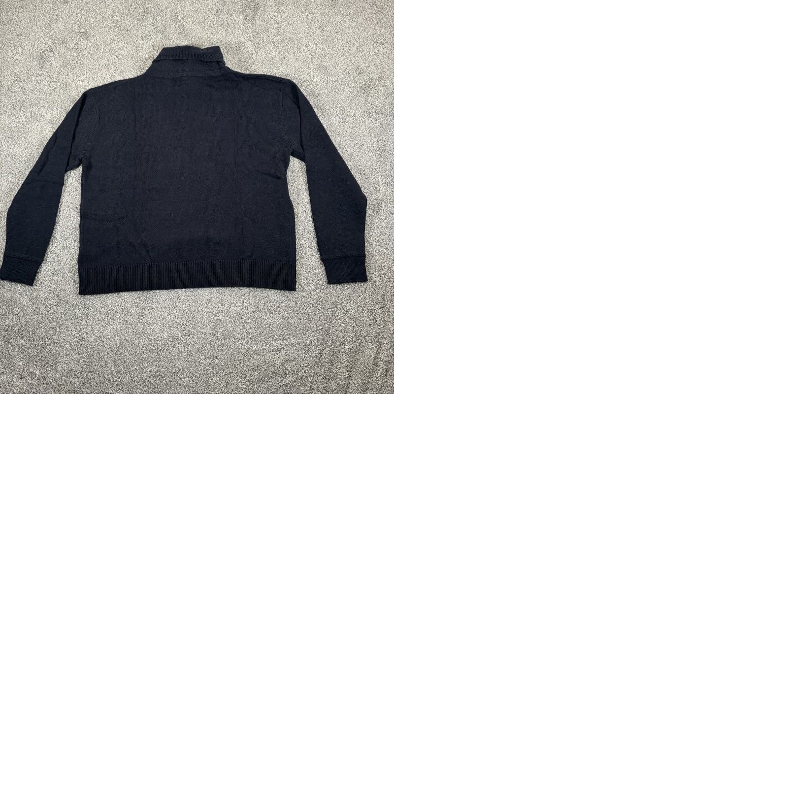 Tommy Hilfiger Tommy Hilfiger Sweater Womens M Relaxed Fit Mockneck Navy Blue Knit Pullover Preppy Academia Size M / US 6-8 / IT 42-44 - 9 Thumbnail