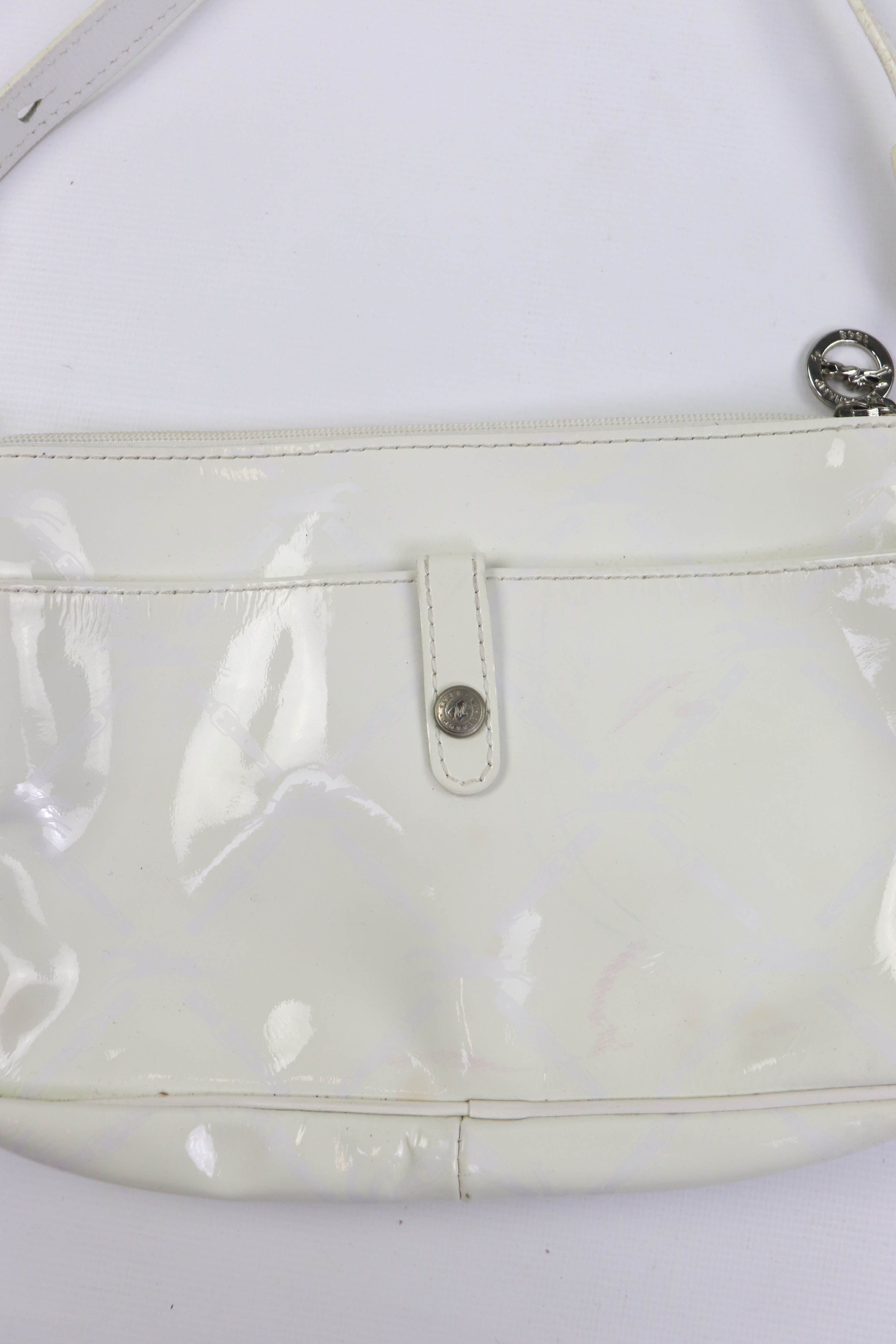 Longchamp Longchamp Paris Vintage Made in France White Mini Hand Bag Size ONE SIZE - 4 Thumbnail