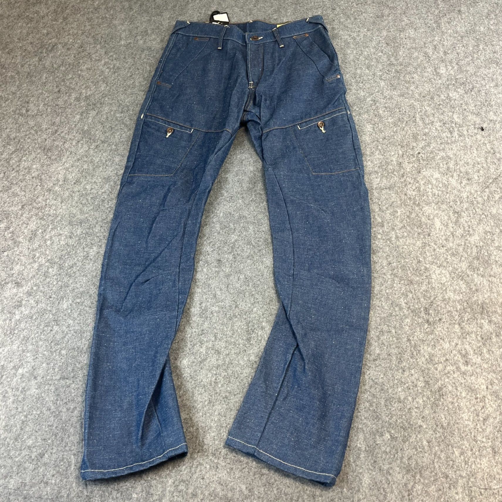 Twisted X Voi Jeans Mens Jeans Regular Tapered Arc 30 32 Blue Denim Cotton Pockets 00s Y2K Preppy Vintage No Size US 30 / EU 46 - 2 Thumbnail