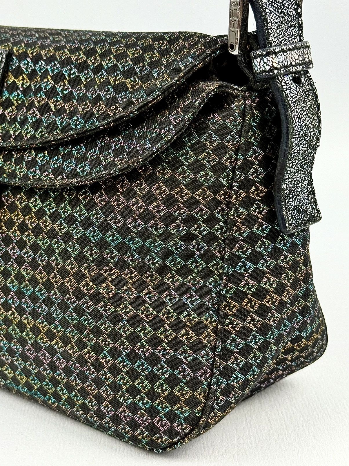 Fendi Fendi - 00’s - Multicolor - Zucca - Double Flap - Baguette Size ONE SIZE - 4 Thumbnail