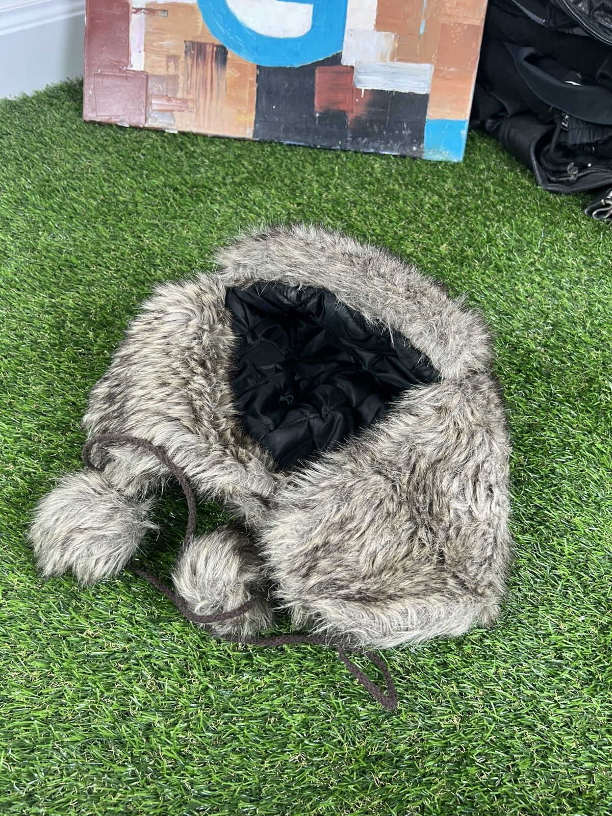 If Six Was Nine Vintage Japanese Winter Faux Fur Hat Ushanka Size ONE SIZE - 6 Thumbnail