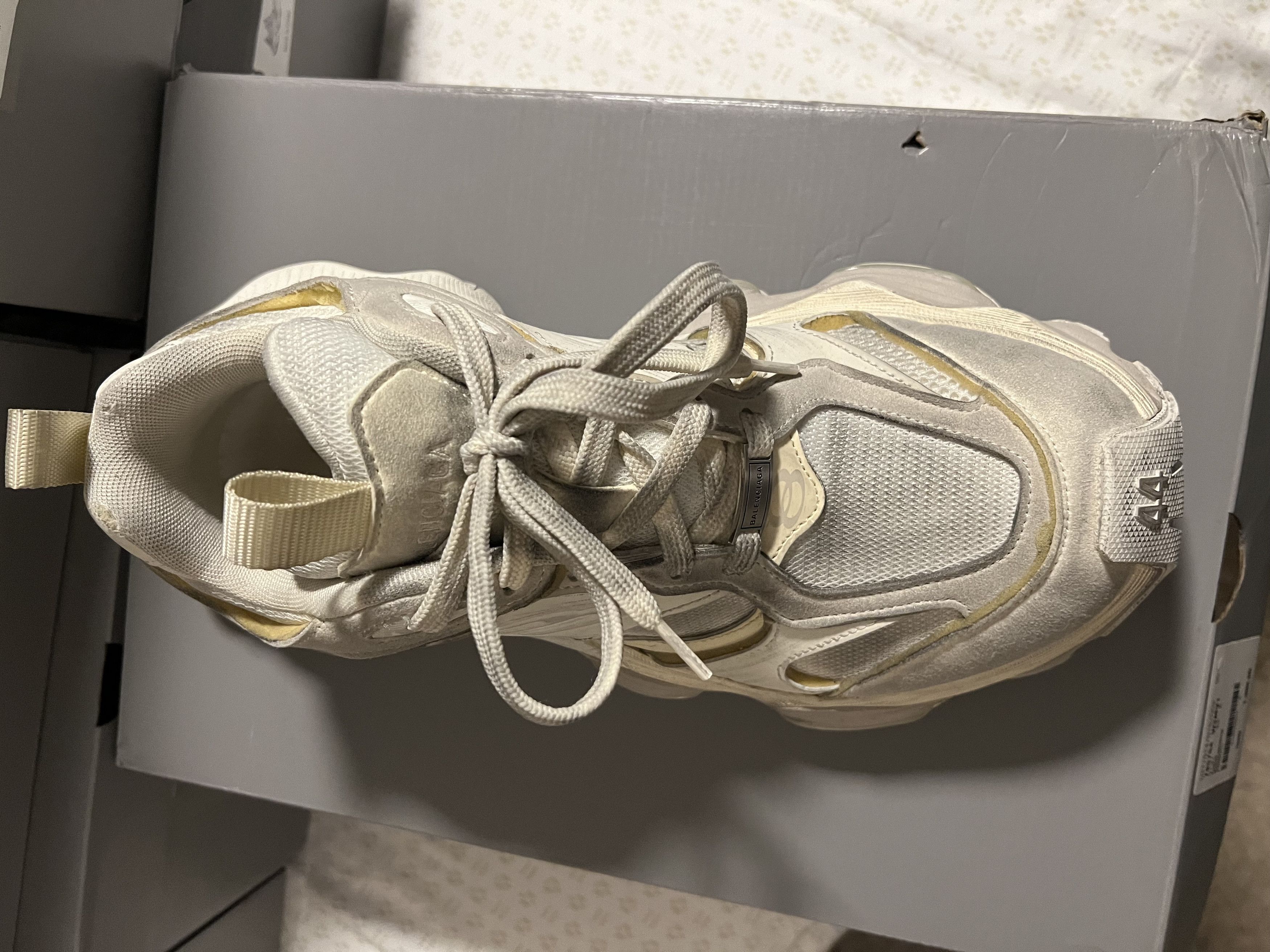 Balenciaga Balenciaga Cargo Sneakers - White/Eggshell Size US 11 / EU 44 - 5 Thumbnail