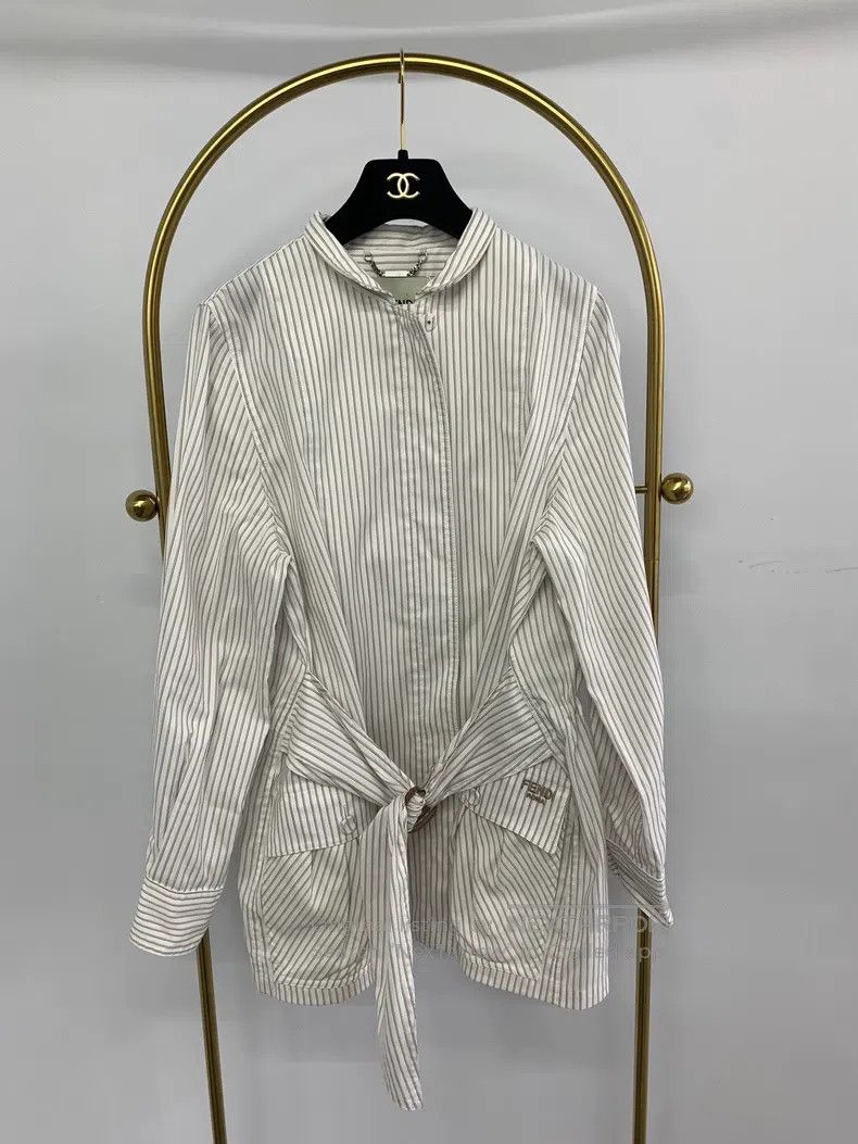 Fendi Fendi 2025 striped shirt windbreaker coat Size XS / US 0-2 / IT 36-38 - 1 Thumbnail
