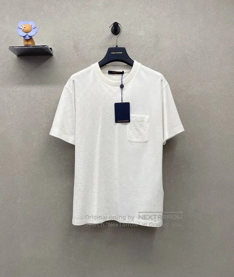 Louis Vuitton LV White Damier Short Sleeve Tee. Size US S / EU 44-46 / 1 - 1 Thumbnail