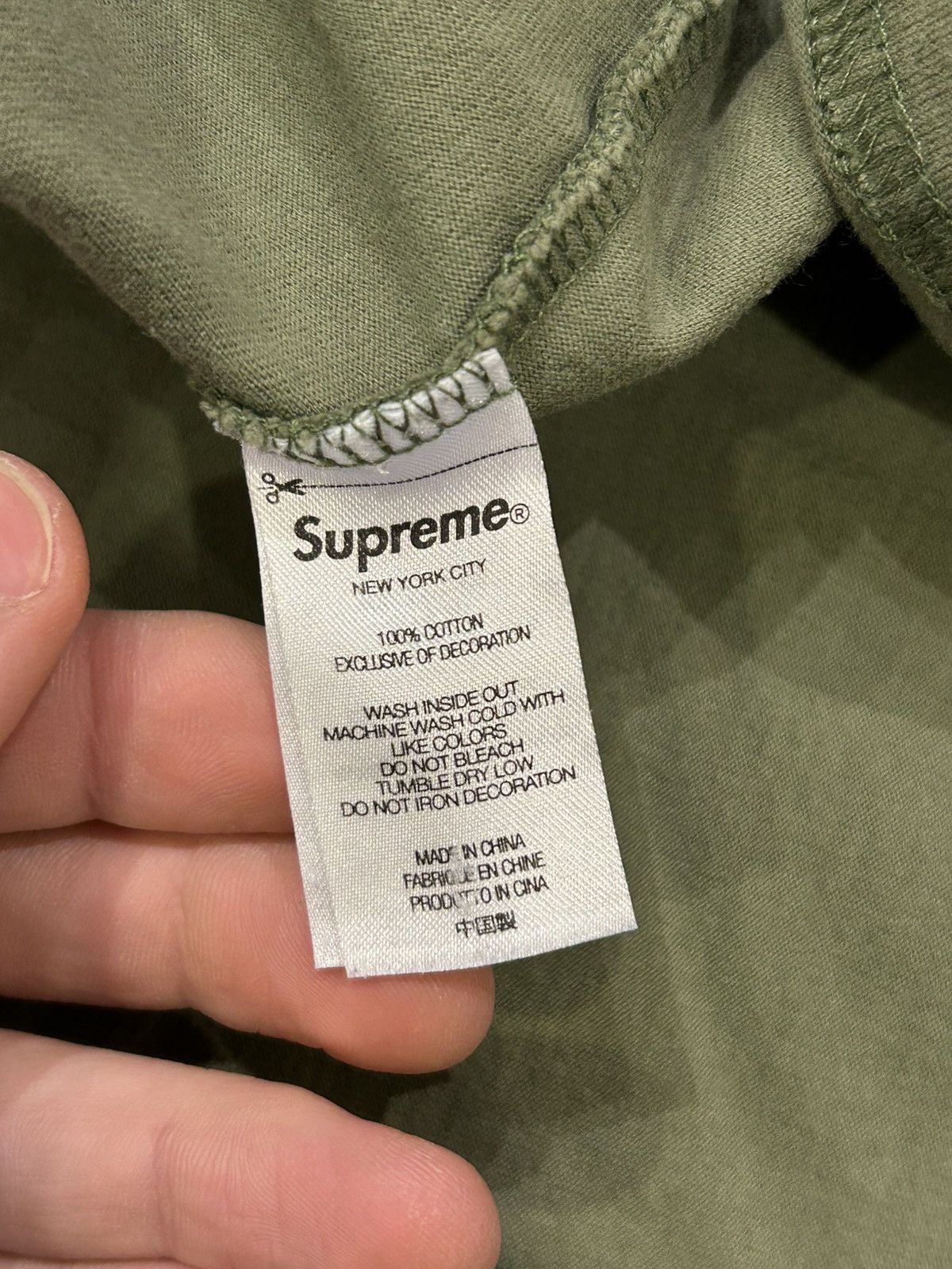 Supreme Supreme Property Label Shirt - Green Size US XL / EU 56 / 4 - 6 Thumbnail