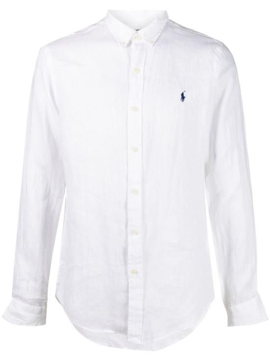 Ralph Lauren RALPH LAUREN Men Long Tops 710829443 002 White Size US XL / EU 56 / 4 - 1 Thumbnail