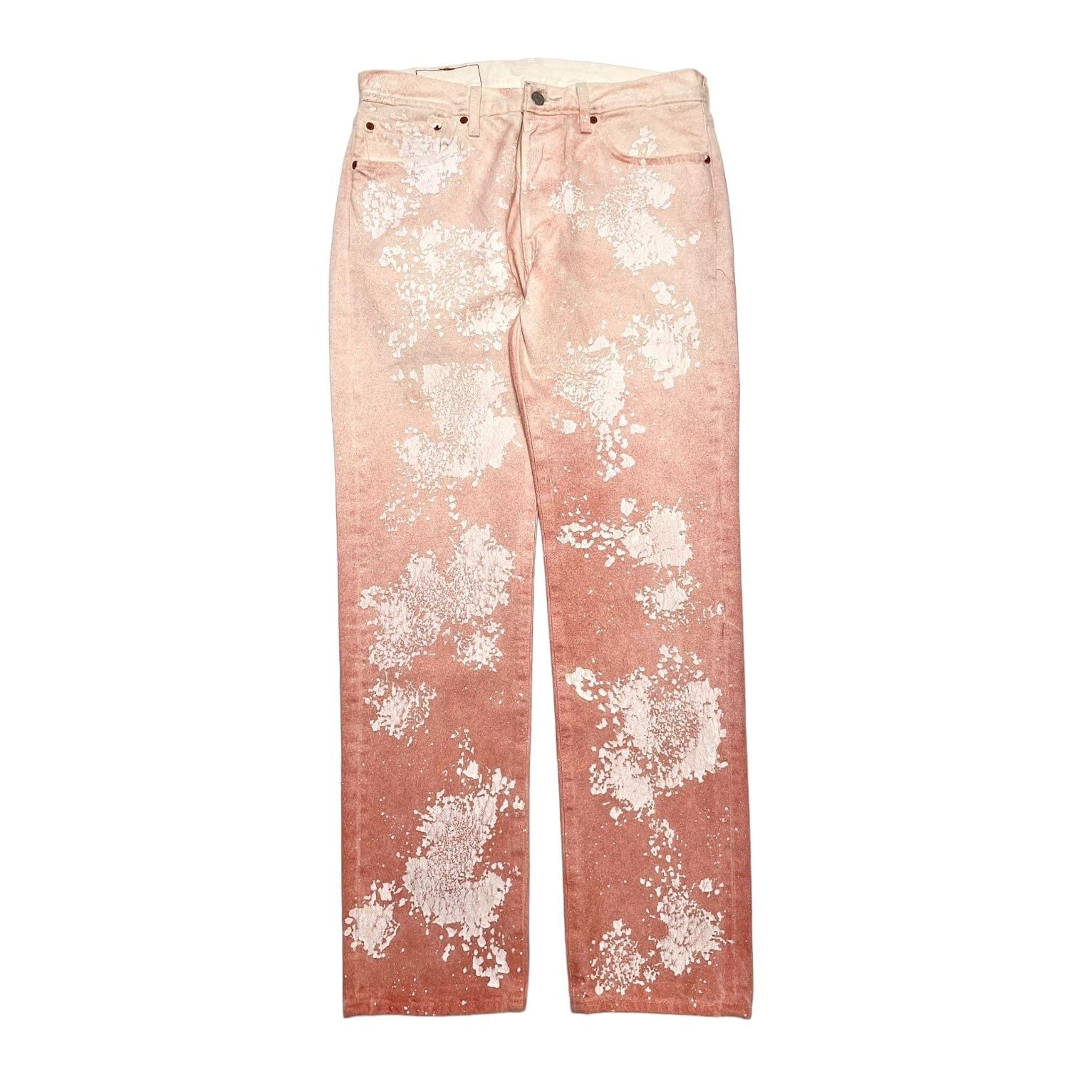 DENIM TEARS Brick Mason Jeans White Red Clay Size US 33 - 1 Thumbnail