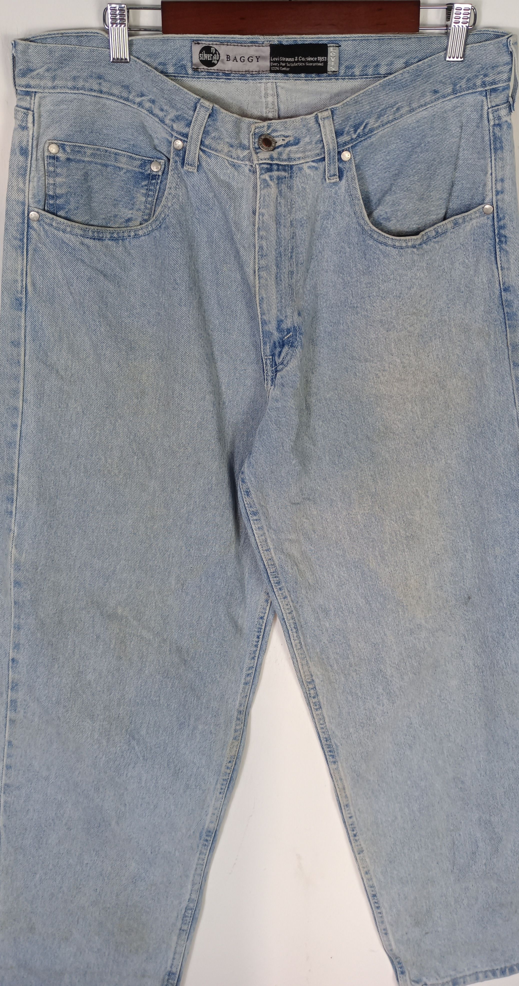 Levi's Vintage Clothing × Vintage Vintage Levi's SilverTab Baggy Blue Denim Single (R) Size US 35 - 5 Thumbnail
