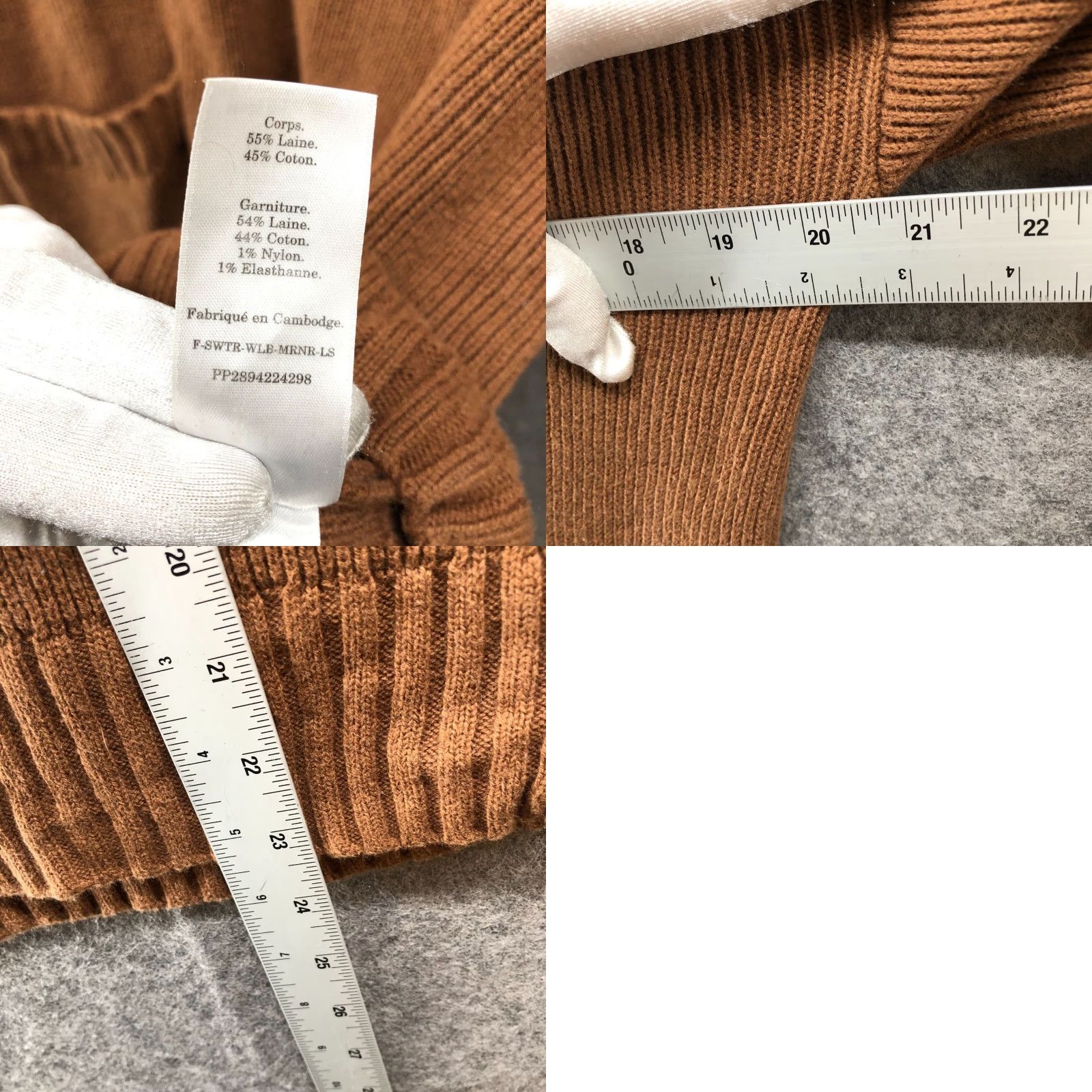 Everlane Everlane Mariner Sweater Womens XXS Camel Tan Wool Blend Collared Split Neck Pullover Knit Wool Cotton Solid Casual Winter Fall Preppy Stadium? Wait. Size XS / US 0-2 / IT 36-38 - 10 Thumbnail