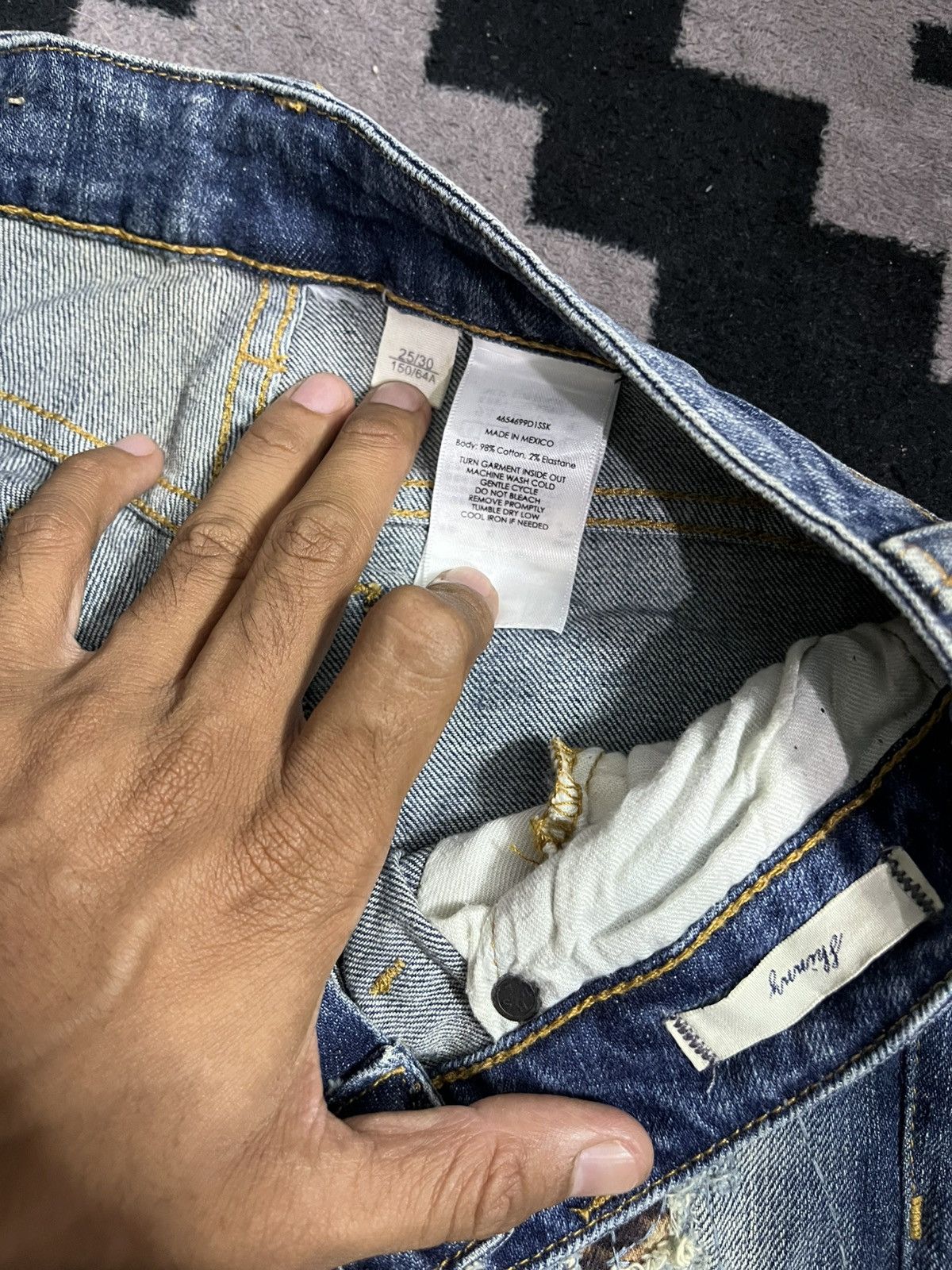 Denim & Supply Ralph Lauren Denim & supply sashiko patch leopard distressed jeans Size US 26 / EU 42 - 8 Thumbnail