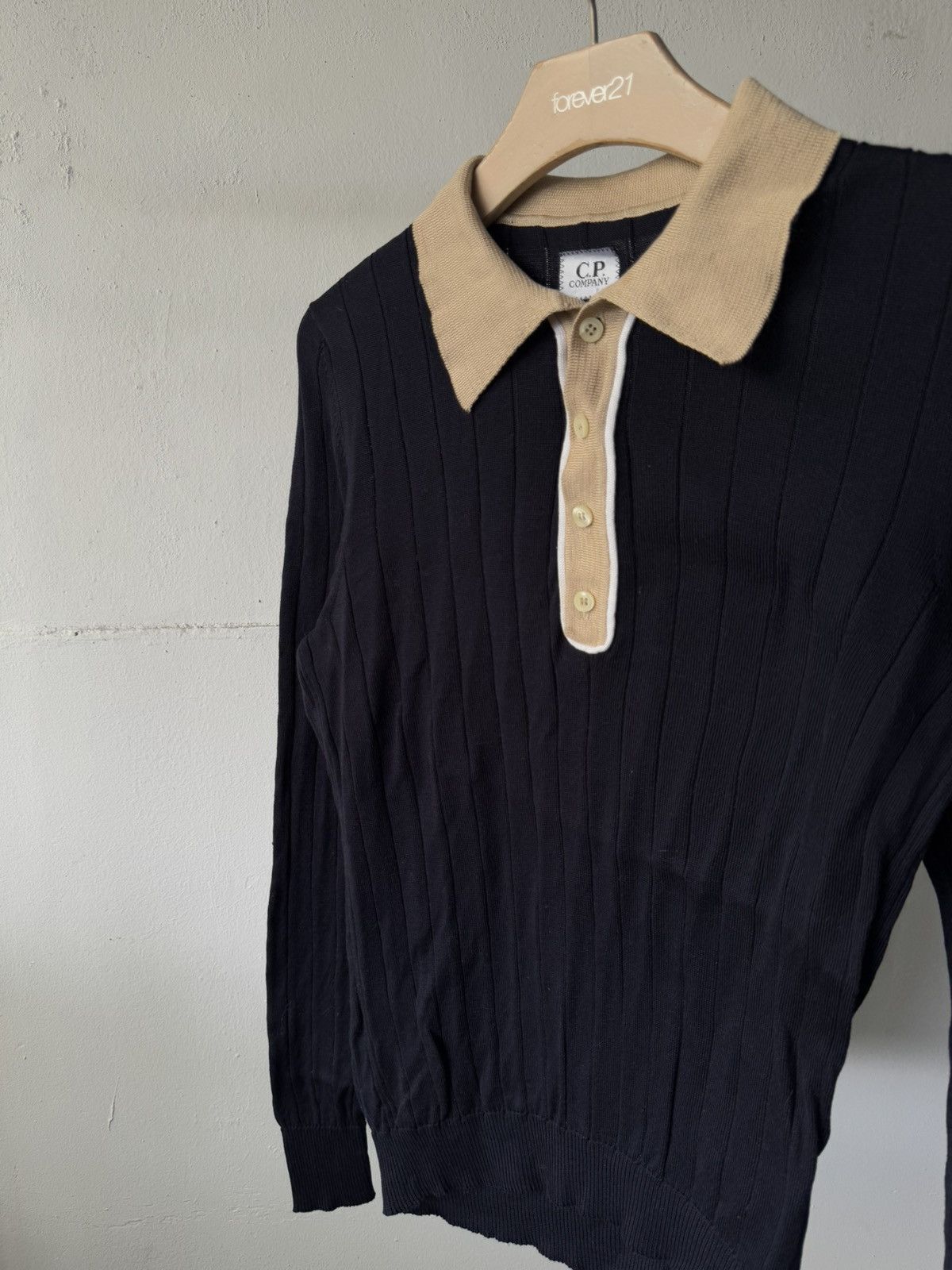 C.P. Company Vintage CP Company Knitted Button Collar Shirt Size US M / EU 48-50 / 2 - 2 Thumbnail
