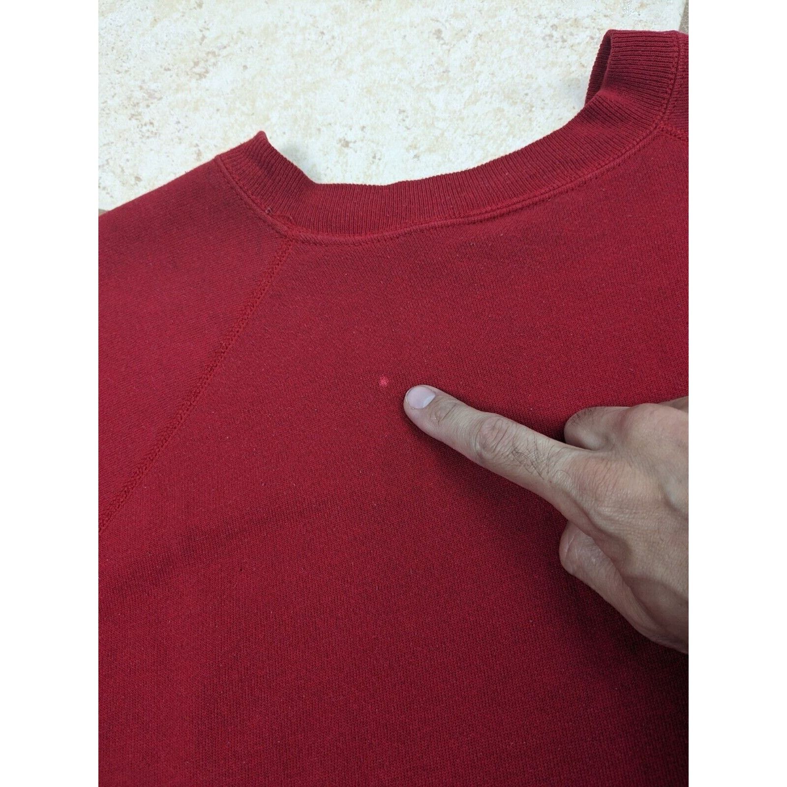 Hanes Vtg Sweatshirt Pannill Hanes Red Raglan Crewneck USA Blank Size US XL / EU 56 / 4 - 13 Thumbnail