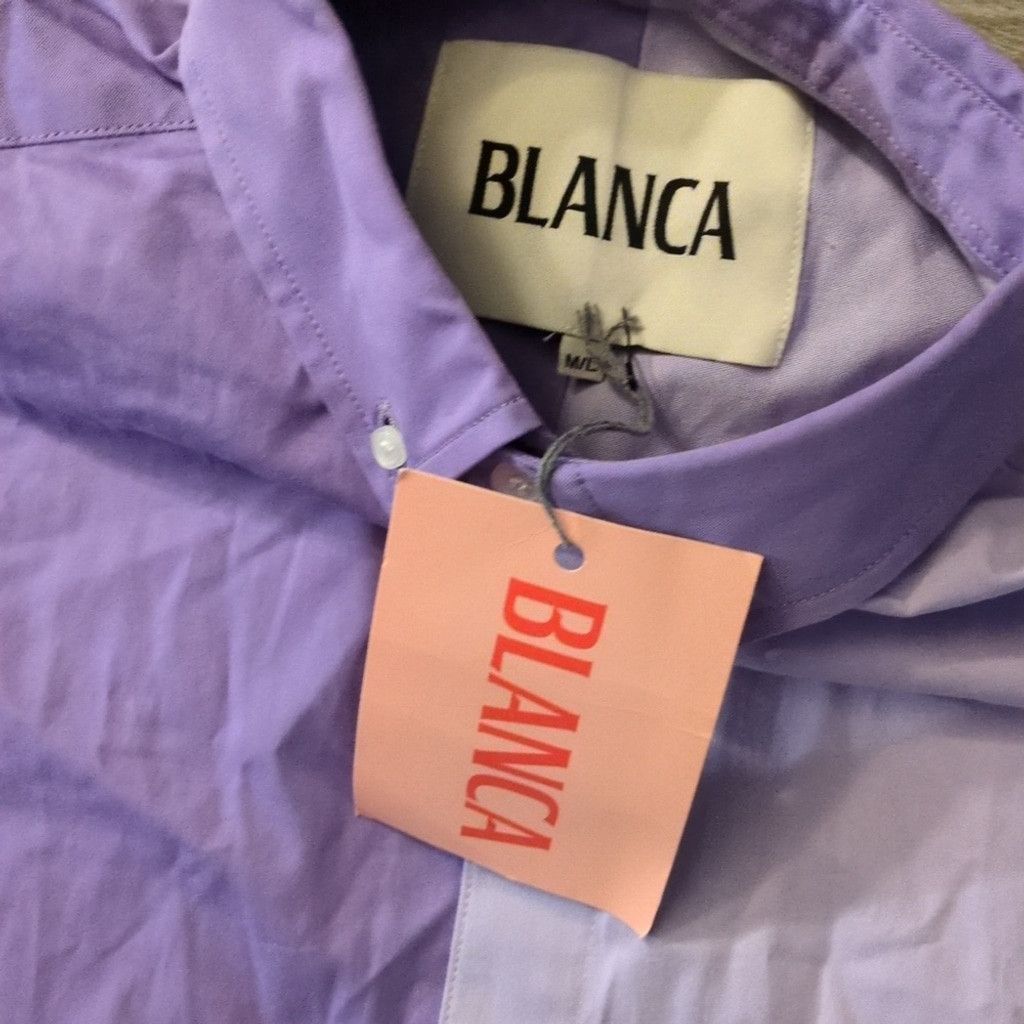 Other Blanca By Carbon38 Harry Shirt Oversized Color Block Sz M/L Size L / US 10 / IT 46 - 5 Thumbnail