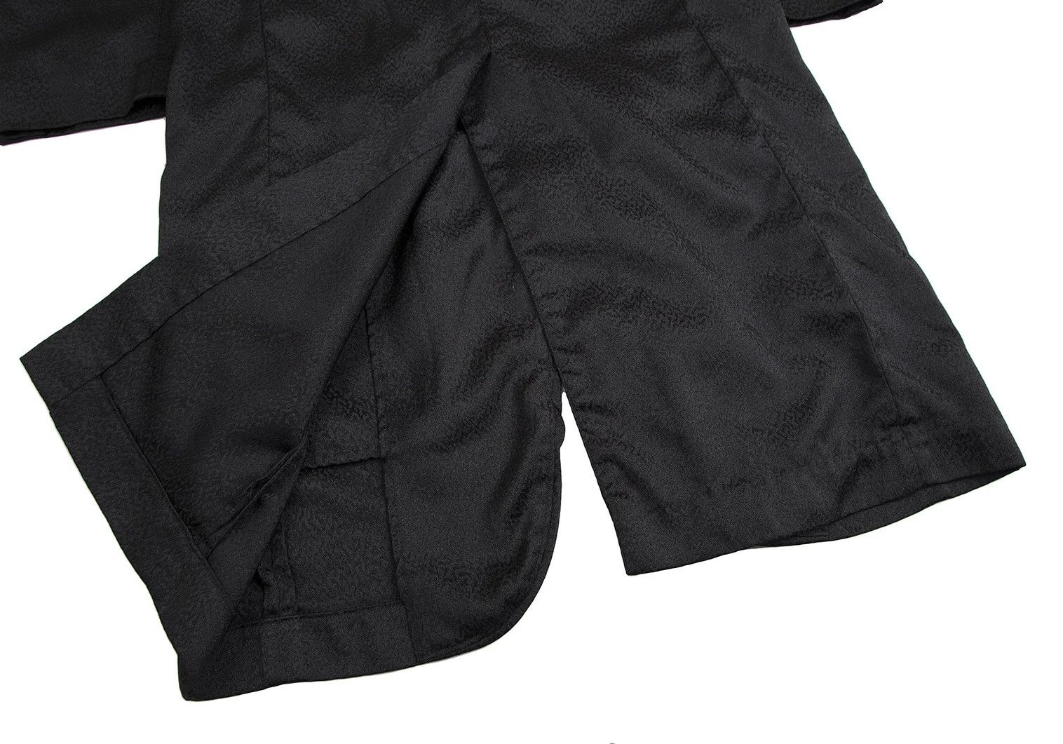 Comme des Garcons Homme Plus Jacquard Shawl Collar Long Jacket in Black Size S Size US S / EU 44-46 / 1 - 11 Thumbnail
