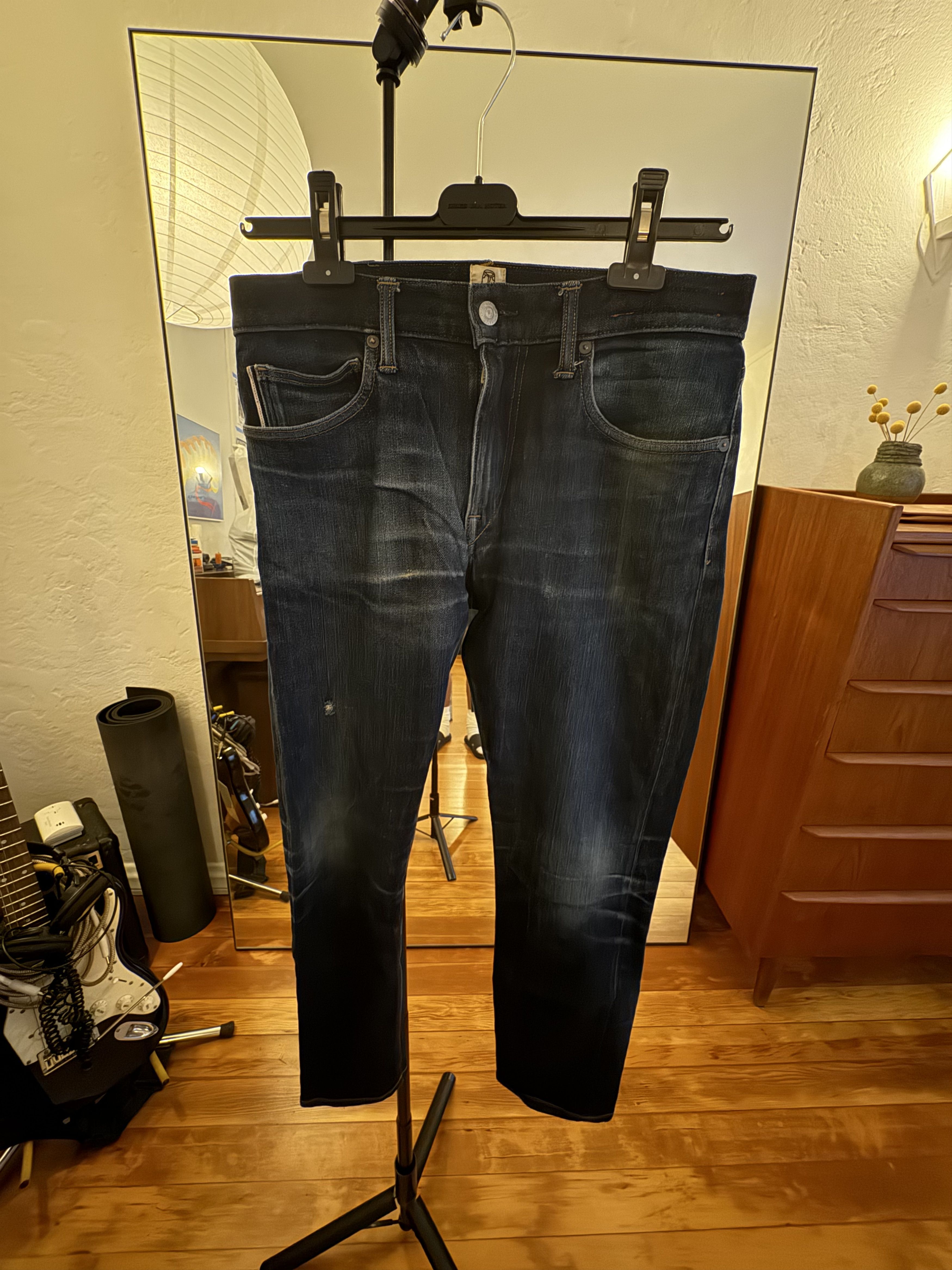 Hiroshi Kato hiroshi kato 10.5oz raw selvedge denim "pen slim" waist 31 Size US 31 - 1 Thumbnail