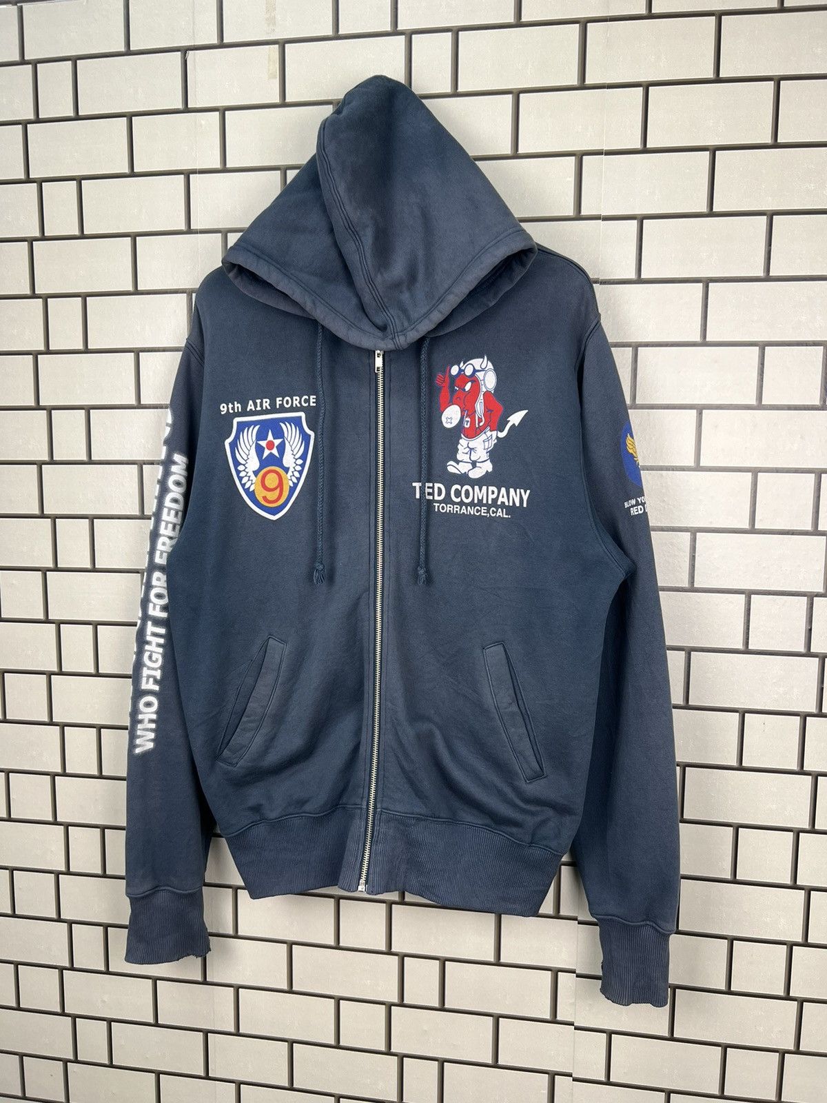 Tedman × Vintage Vintage Ted Company Tedman’s U.S Air Force Hoodie Size US L / EU 52-54 / 3 - 3 Thumbnail