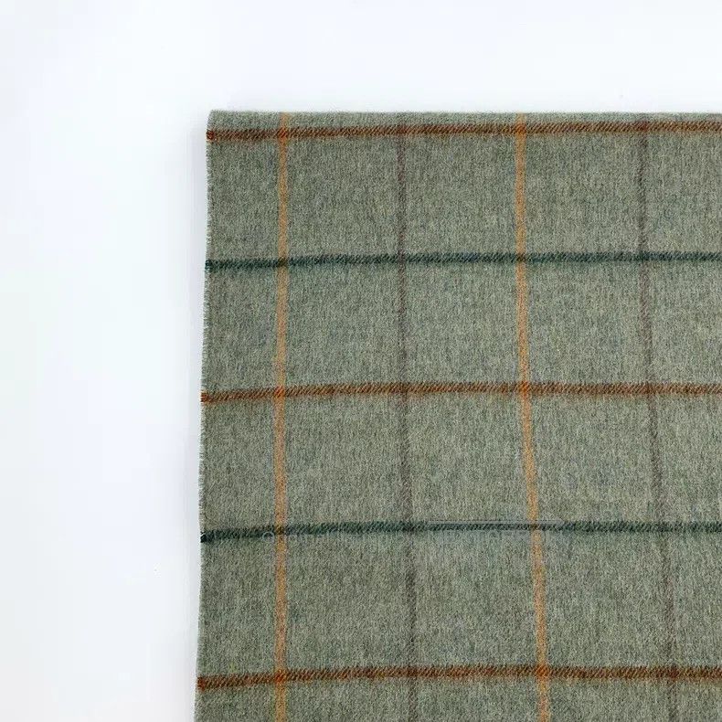 Loro Piana Loro Piana size 175*43cm Green checkered goat cashmere frin Size ONE SIZE - 2 Thumbnail