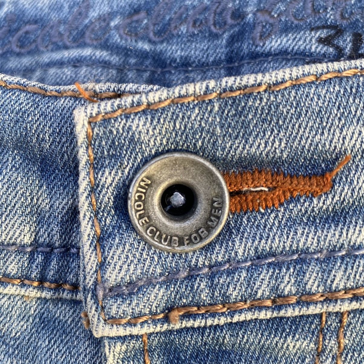 If Six Was Nine × Japanese Brand Flare Nicole Club For Men Blue Stone Zip Denim Jeans Size US 32 / EU 48 - 15 Thumbnail