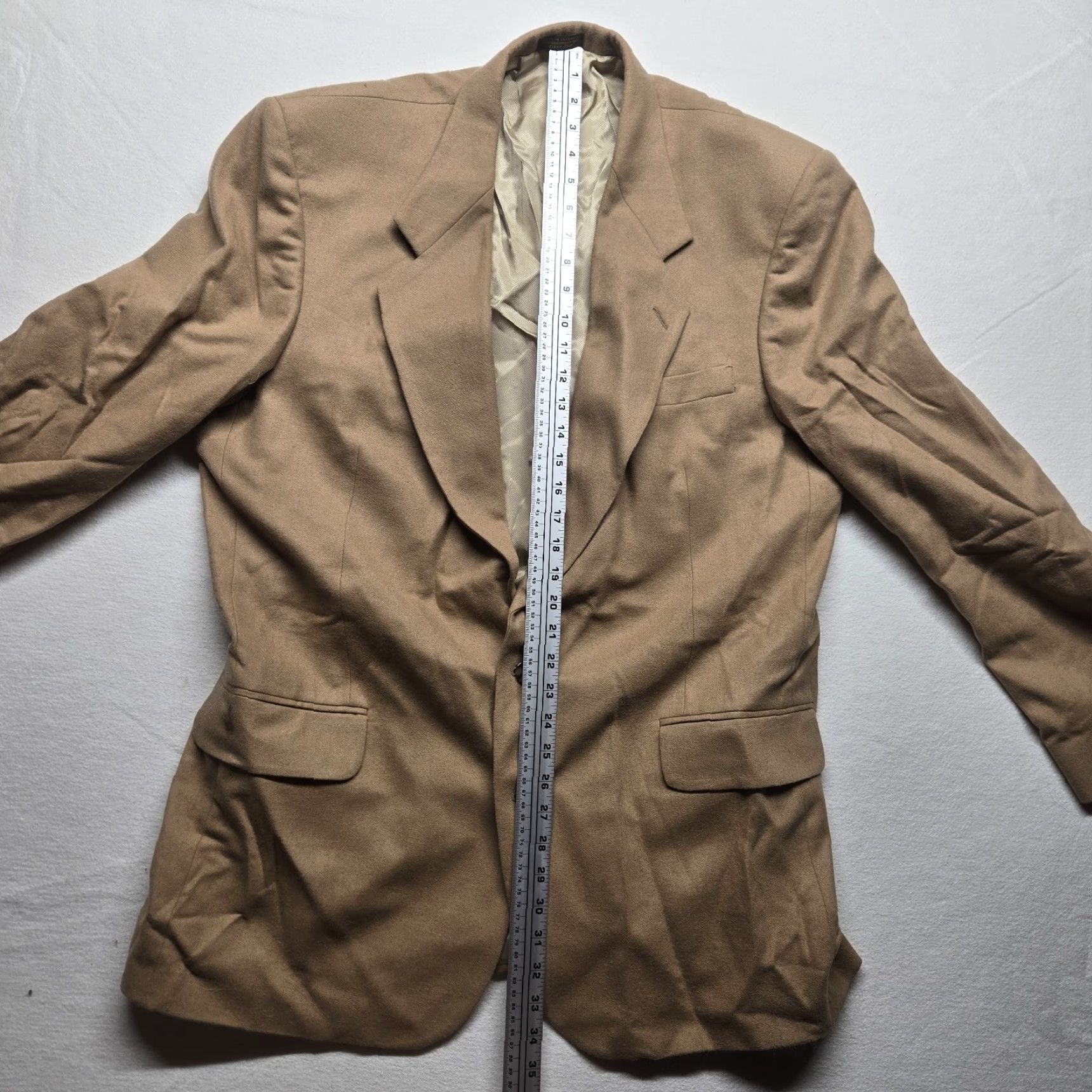 Vintage Men's Suit Jacket / Blazer Brown Dress / Casual Jacket Size 46L Long Size 46R - 5 Thumbnail