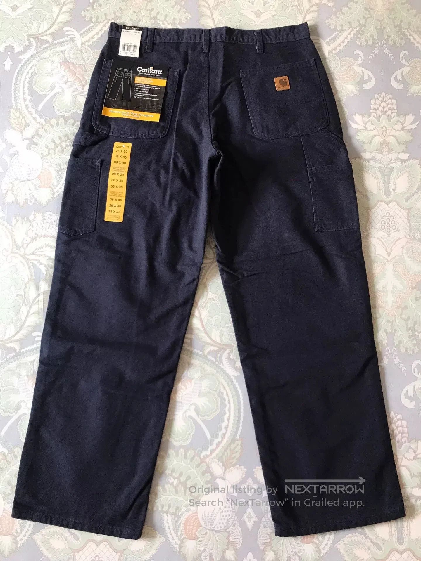 Carhartt Carhartt B111 Flannel Lined Work Pants. Size US 36 / EU 52 - 3 Thumbnail
