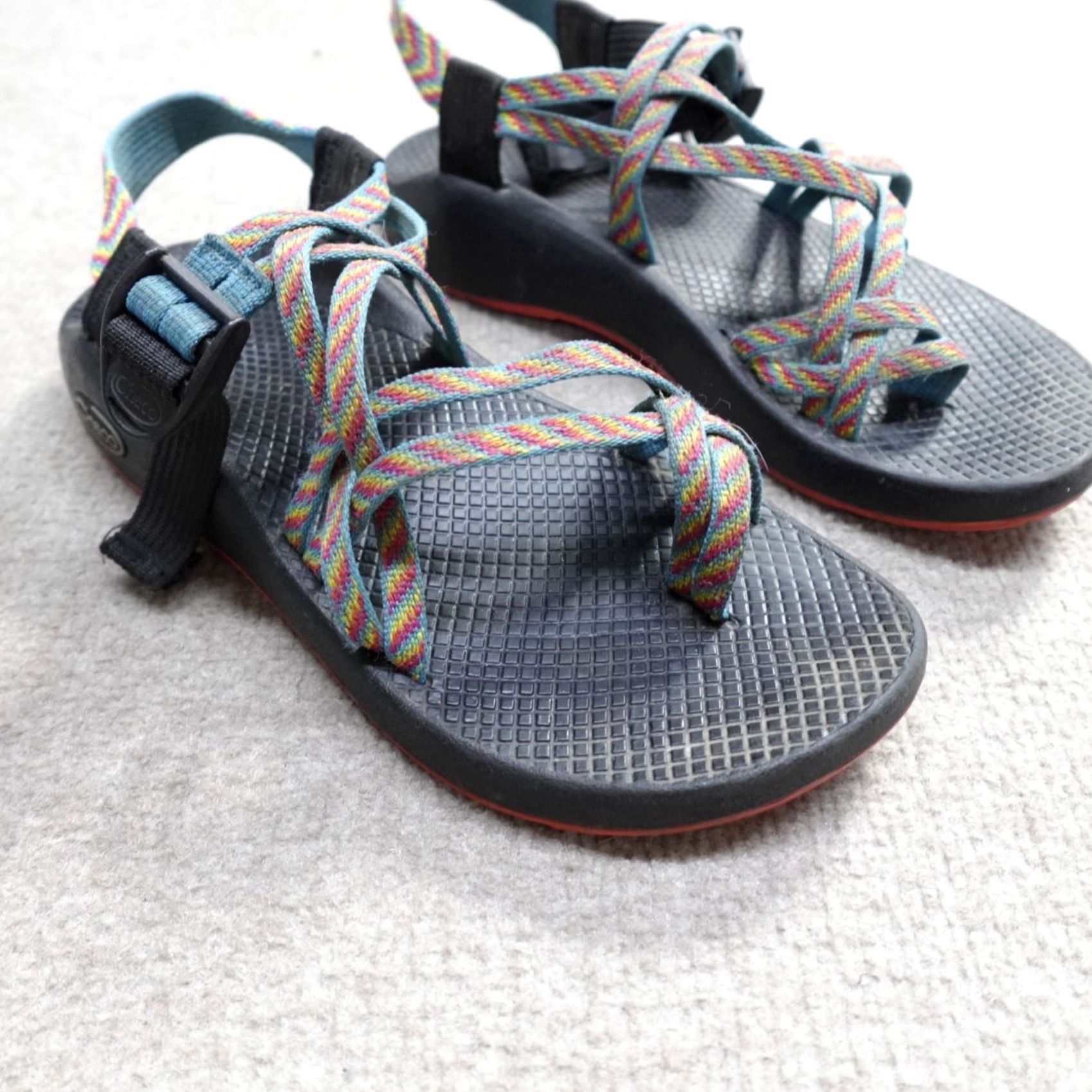 Chaco Chaco Womens Sandals 8 Blue Sport Hiking ZX/2 Vibram Sole Size US 8 / IT 38 - 3 Thumbnail